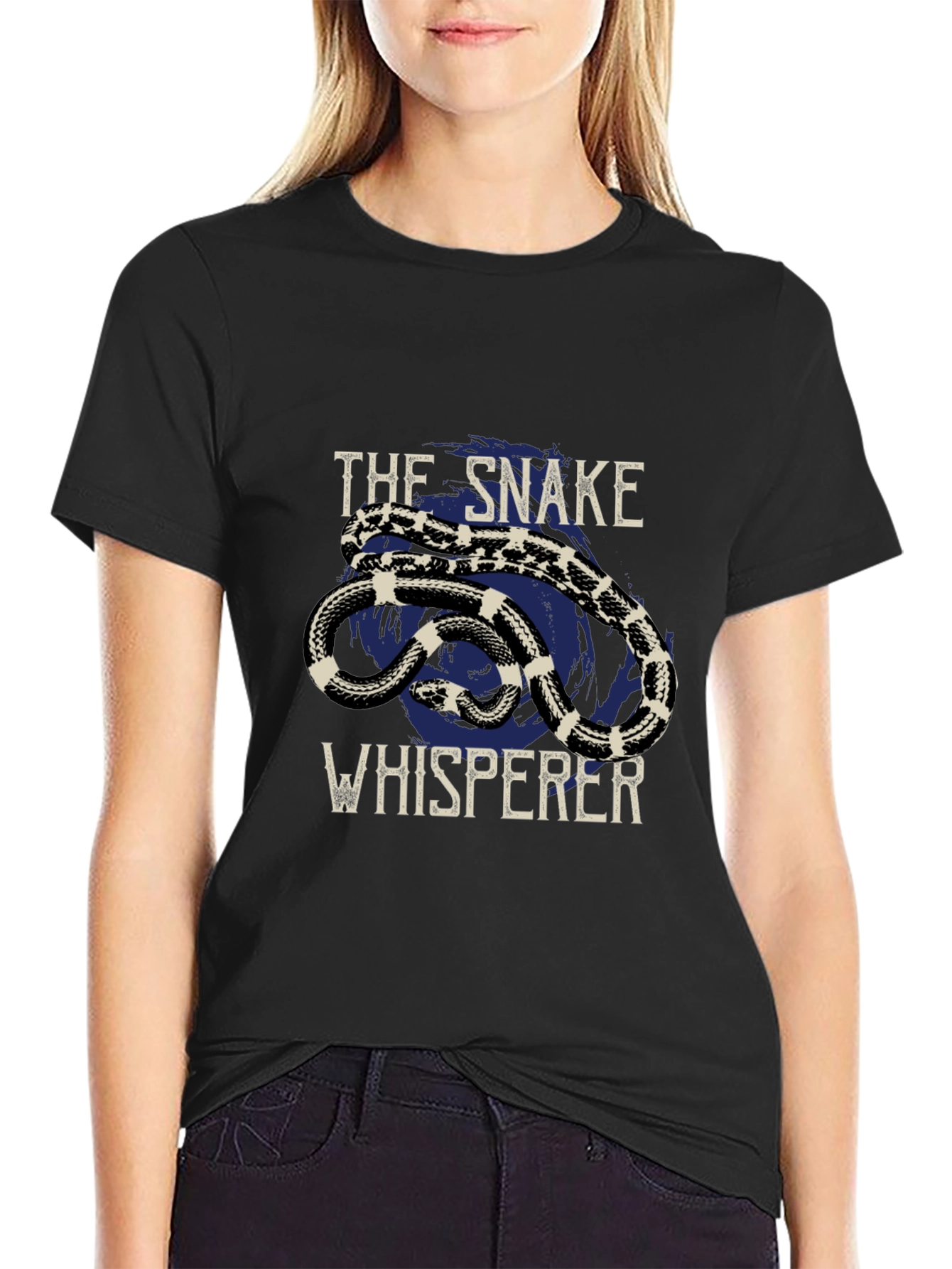 The Snake Whisperer Graphic Tee - Black