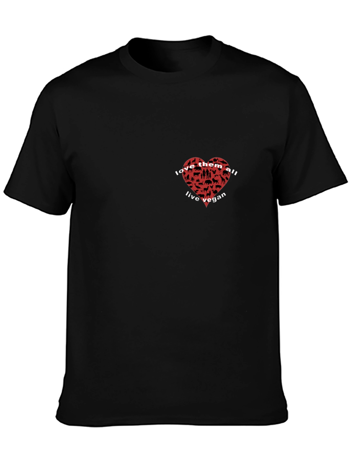 Vegan Animal Lover T-Shirt - Love Them All