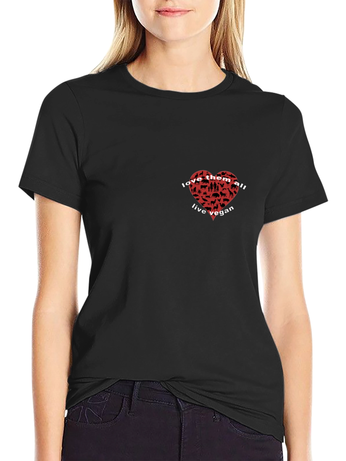 Vegan Animal Lover T-Shirt - Love Them All