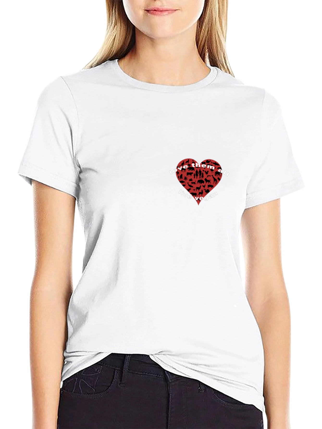 Vegan Animal Lover T-Shirt - Love Them All