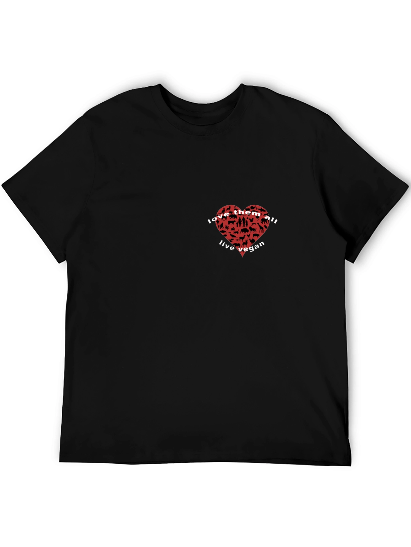 Vegan Animal Lover T-Shirt - Love Them All