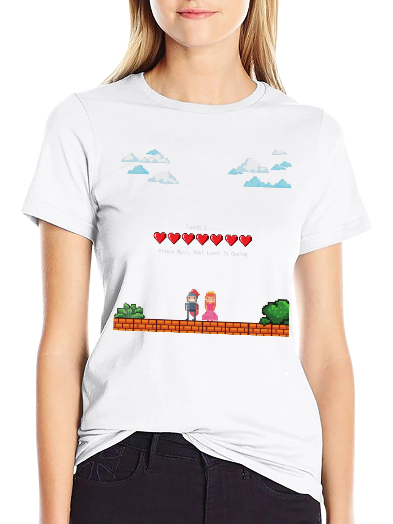 Pixel Game Loading T-Shirt - Next Level is Coming