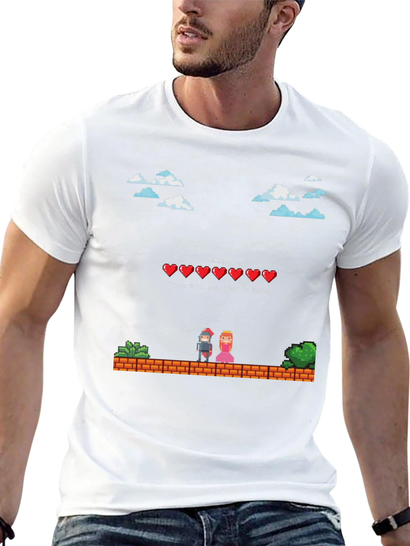 Pixel Game Loading T-Shirt - Next Level is Coming