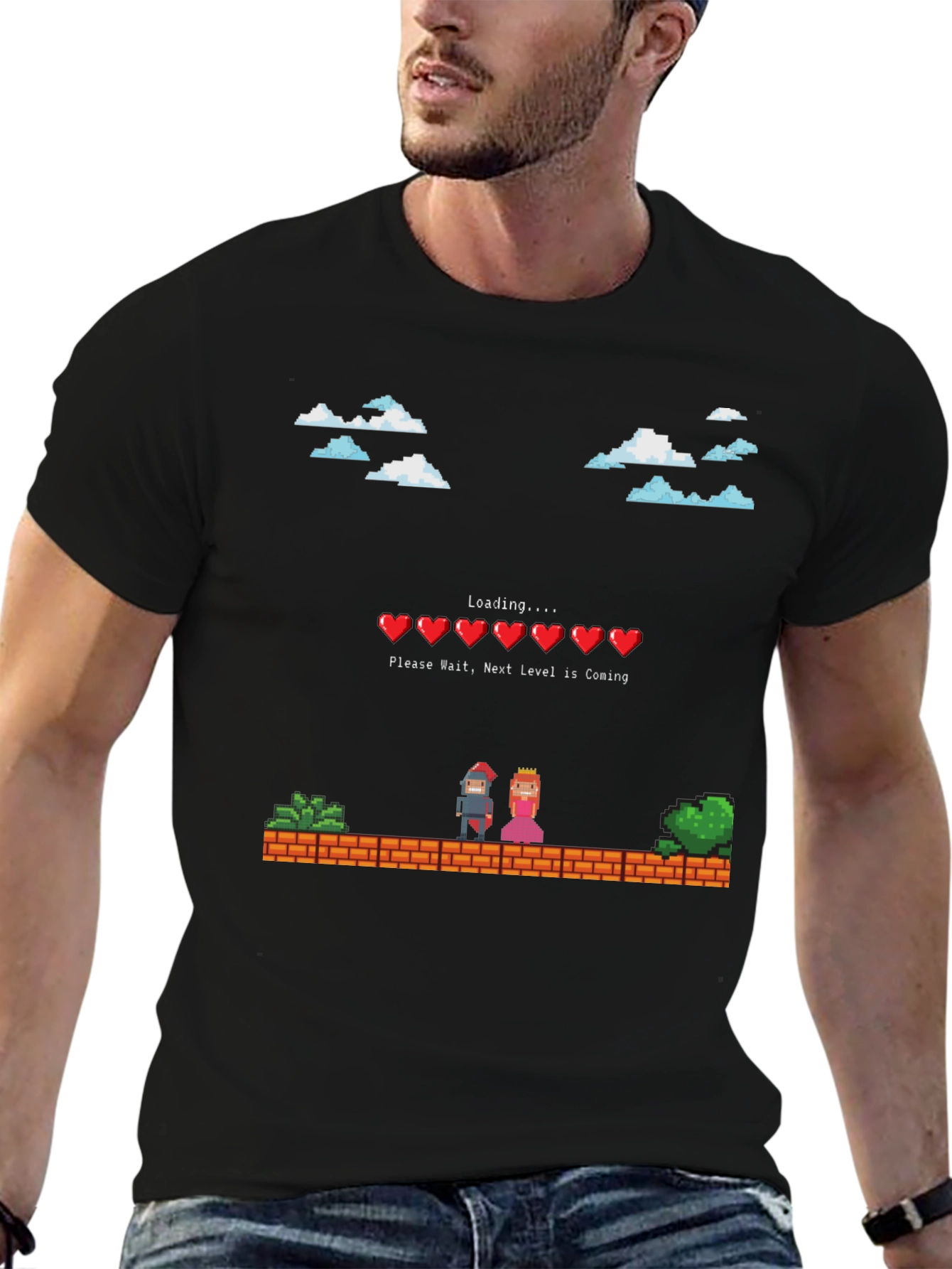 Pixel Game Loading T-Shirt - Next Level is Coming