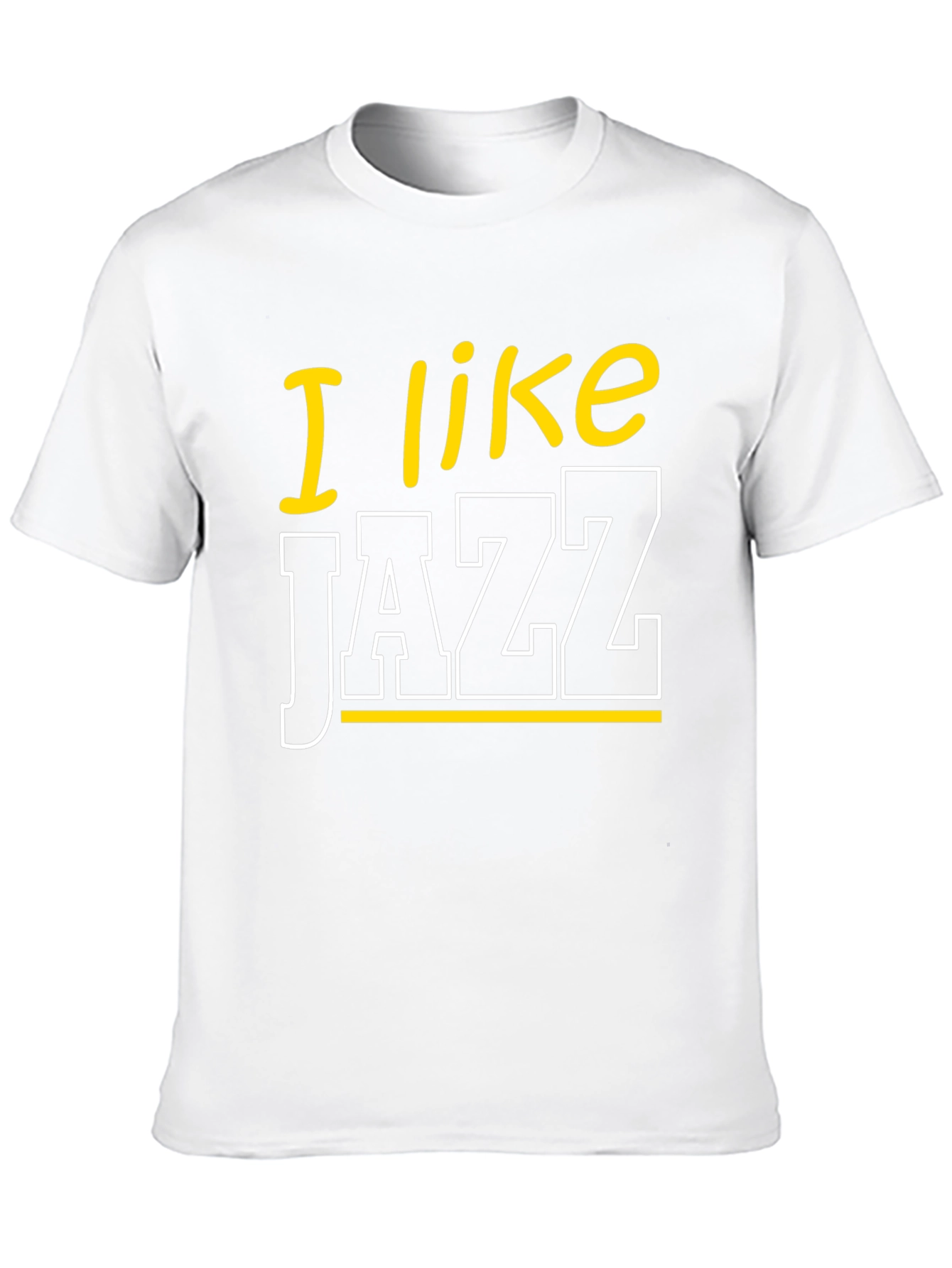 I Like Jazz Graphic Tee - Black Cotton Blend