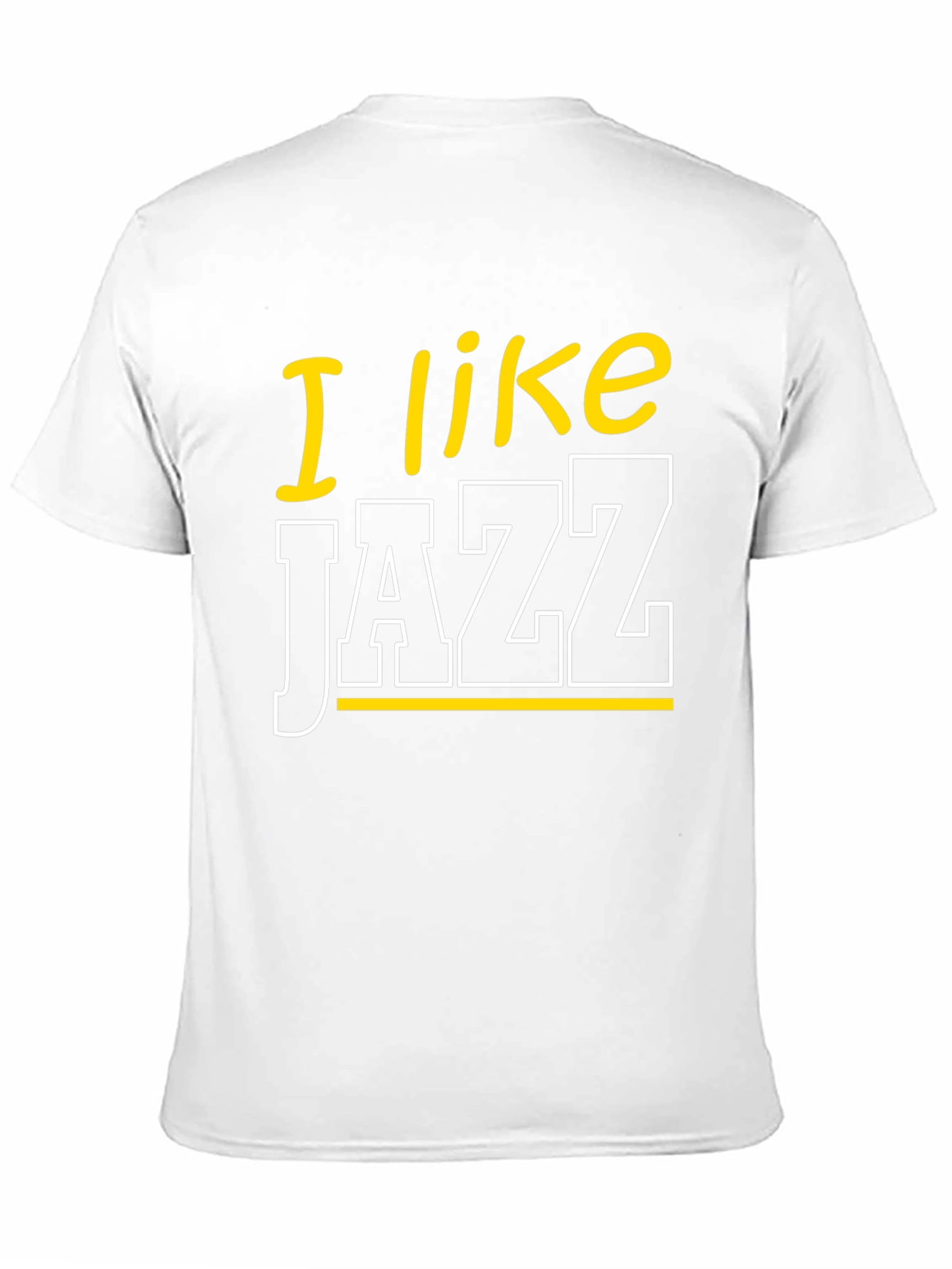I Like Jazz Graphic Tee - Black Cotton Blend