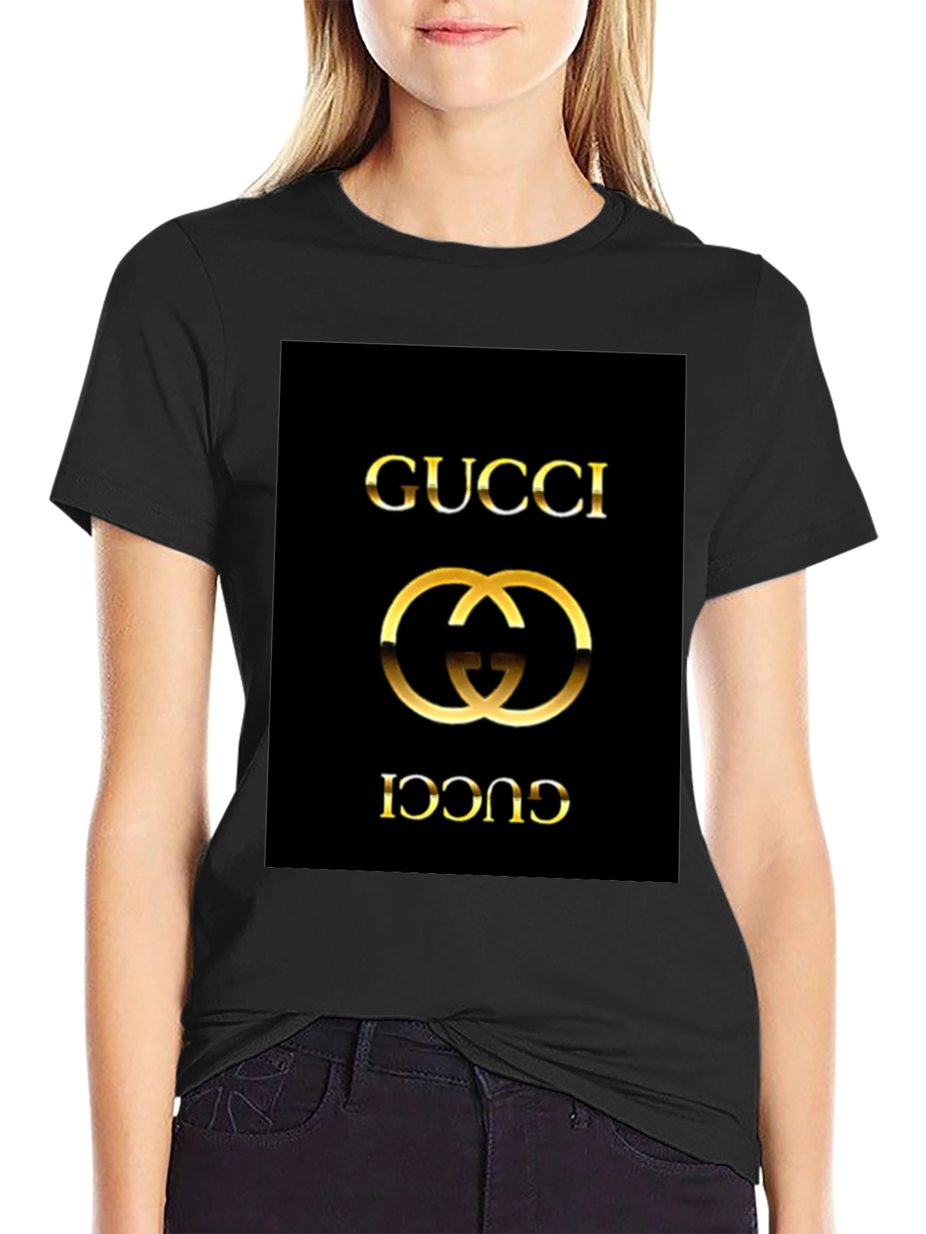 Gucci Graphic Print Black T-Shirt