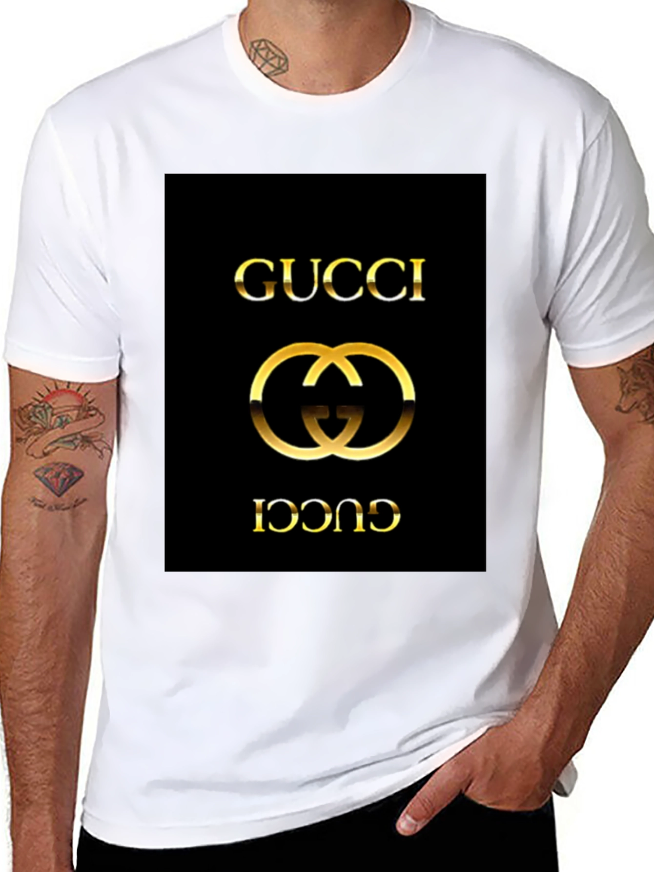 Gucci Graphic Print Black T-Shirt