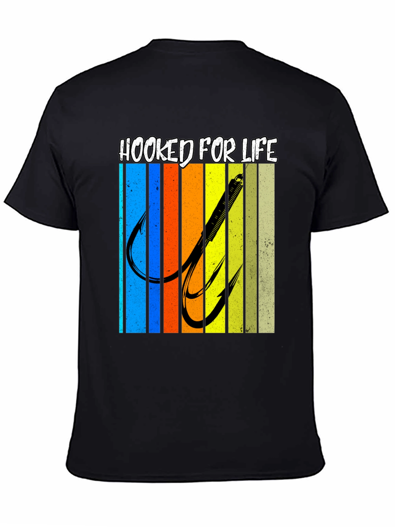 Hooked For Life Fishing T-Shirt
