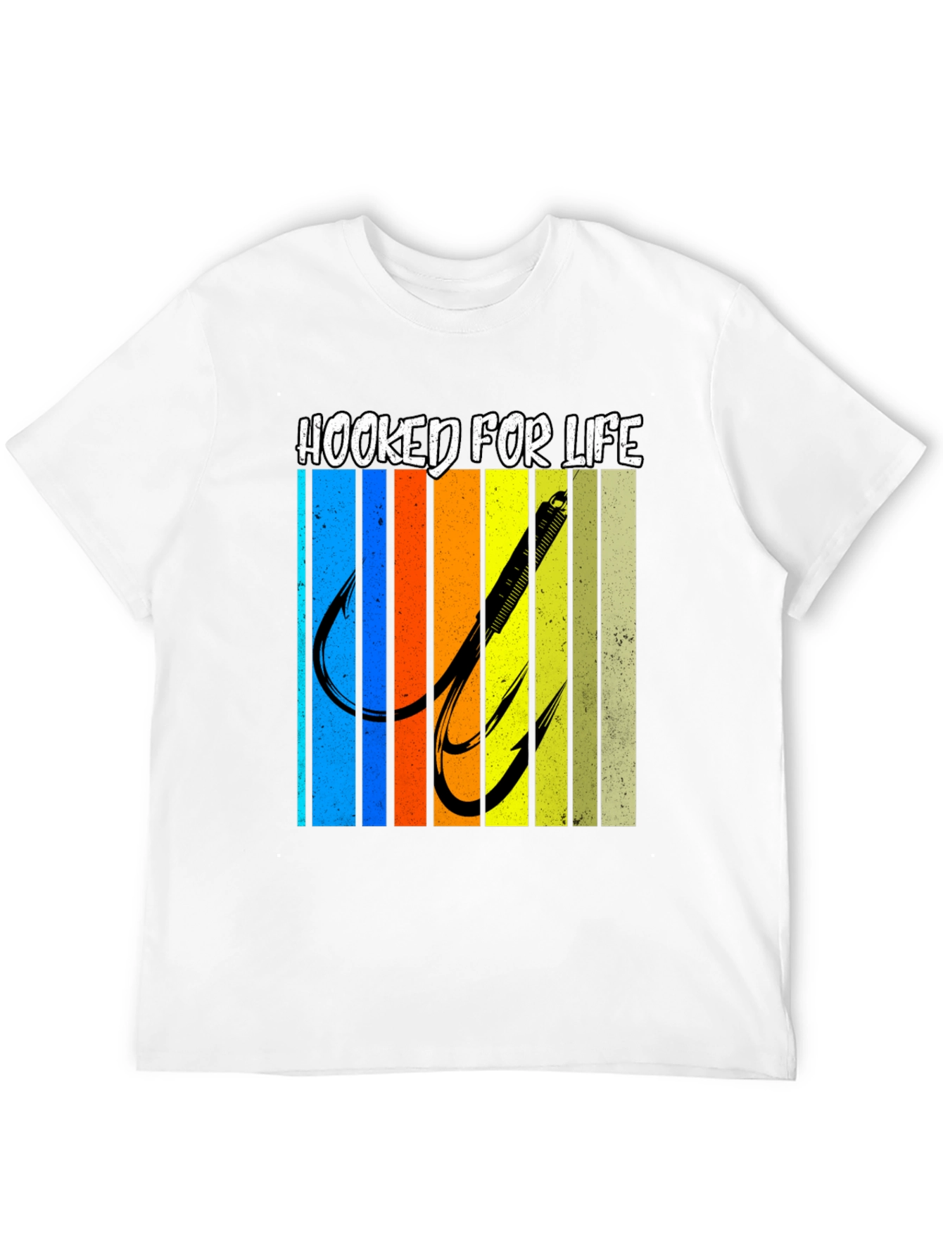 Hooked For Life Fishing T-Shirt