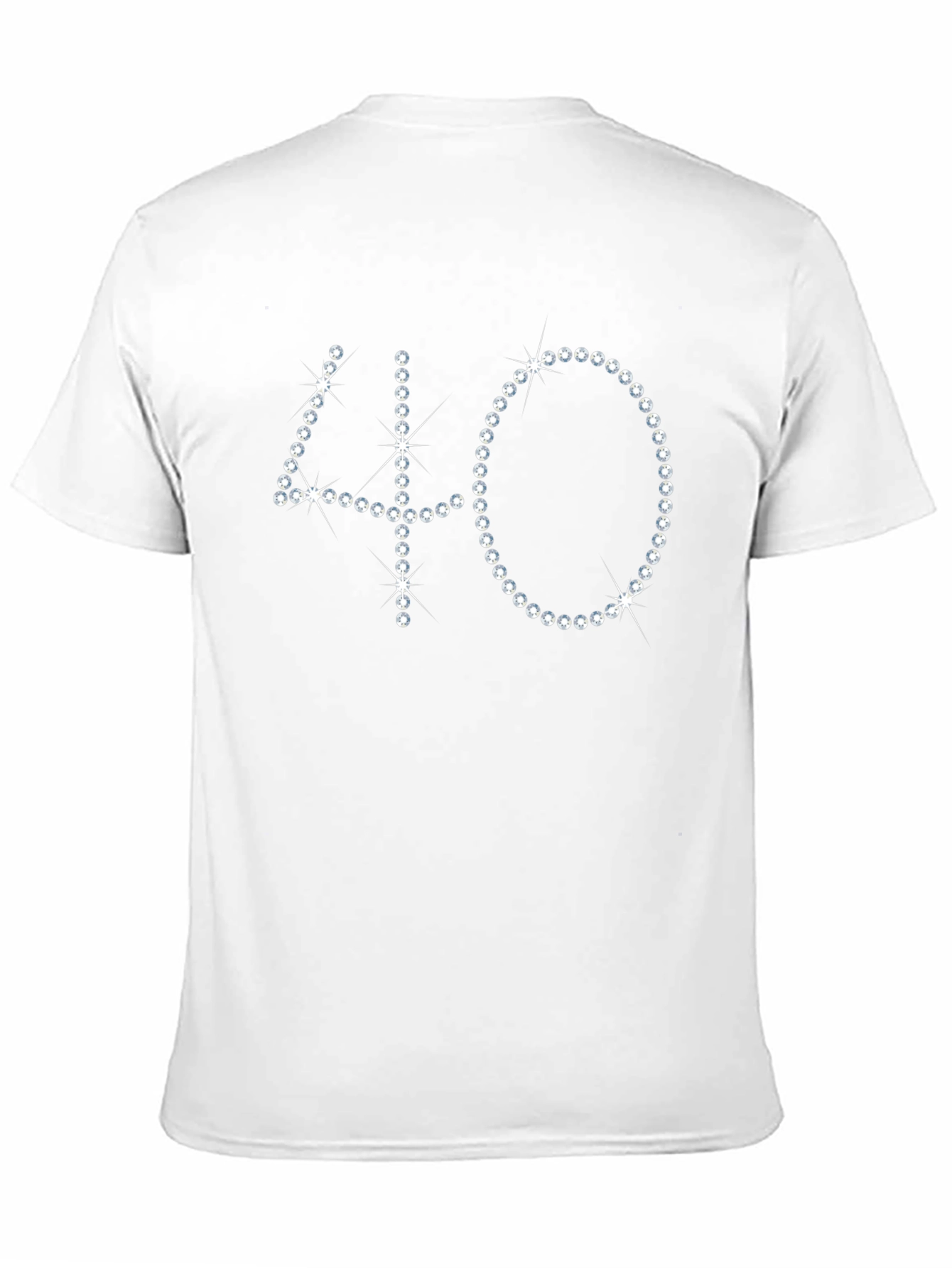 Sparkling 40th Birthday Black T-Shirt