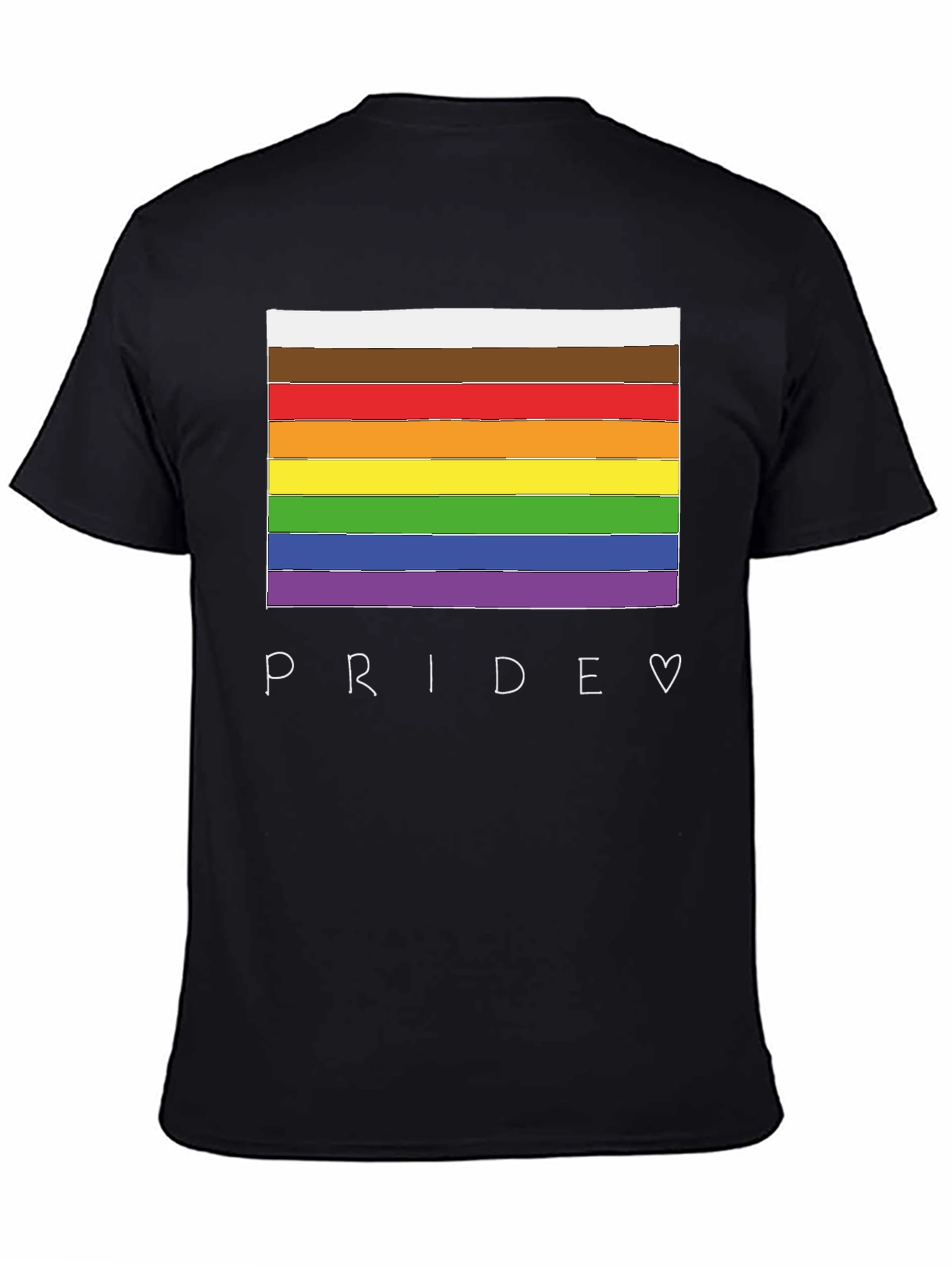 Pride Flag T-Shirt - LGBTQ+ Rainbow Graphic Tee