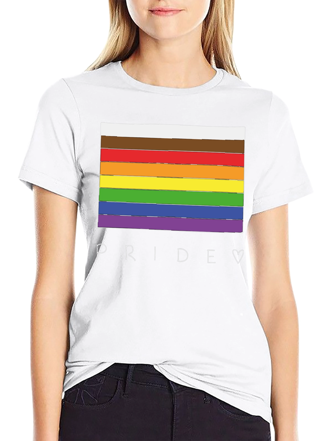 Pride Flag T-Shirt - LGBTQ+ Rainbow Graphic Tee