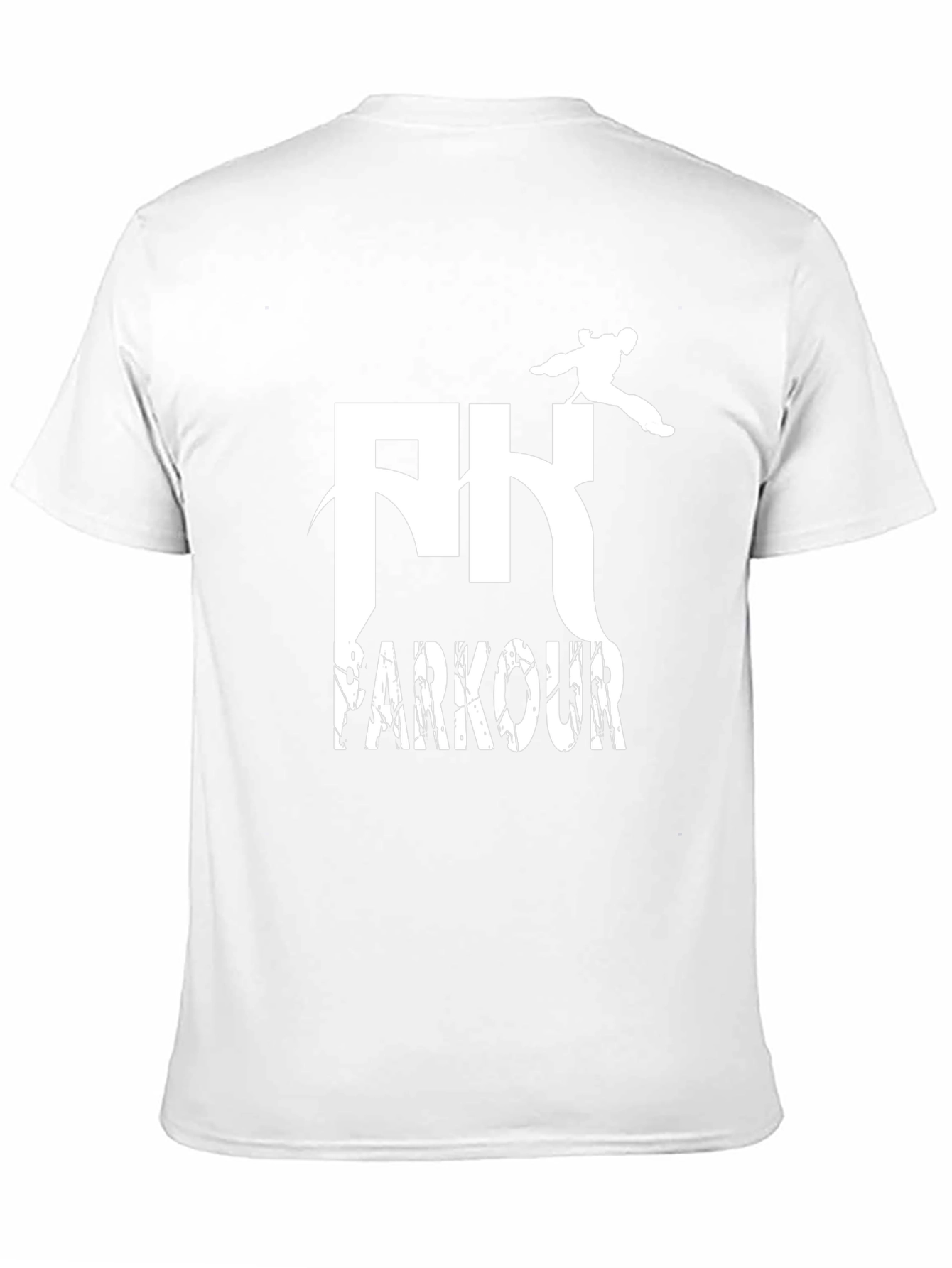 Parkour Graphic Tee - Black Cotton T-Shirt