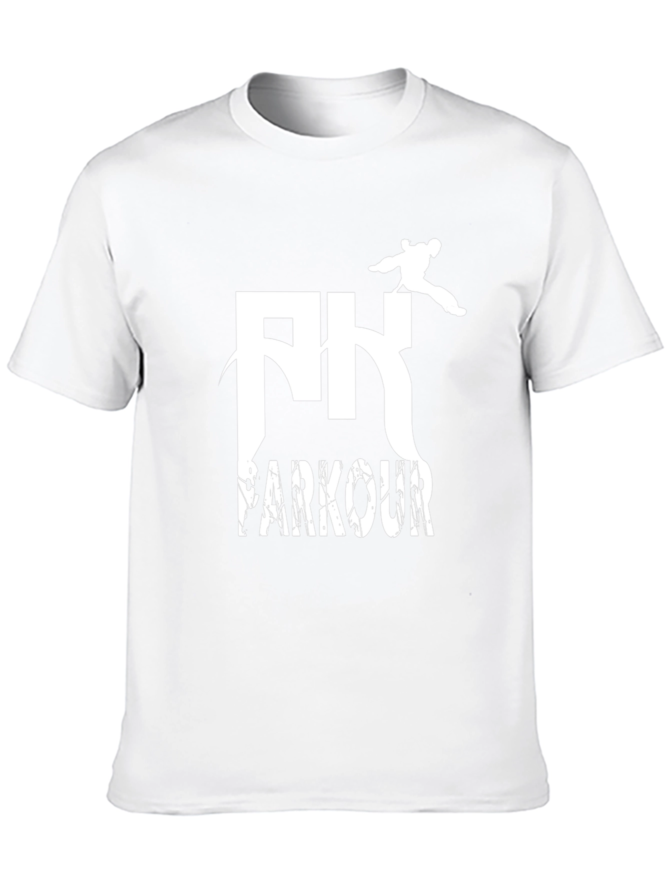 Parkour Graphic Tee - Black Cotton T-Shirt