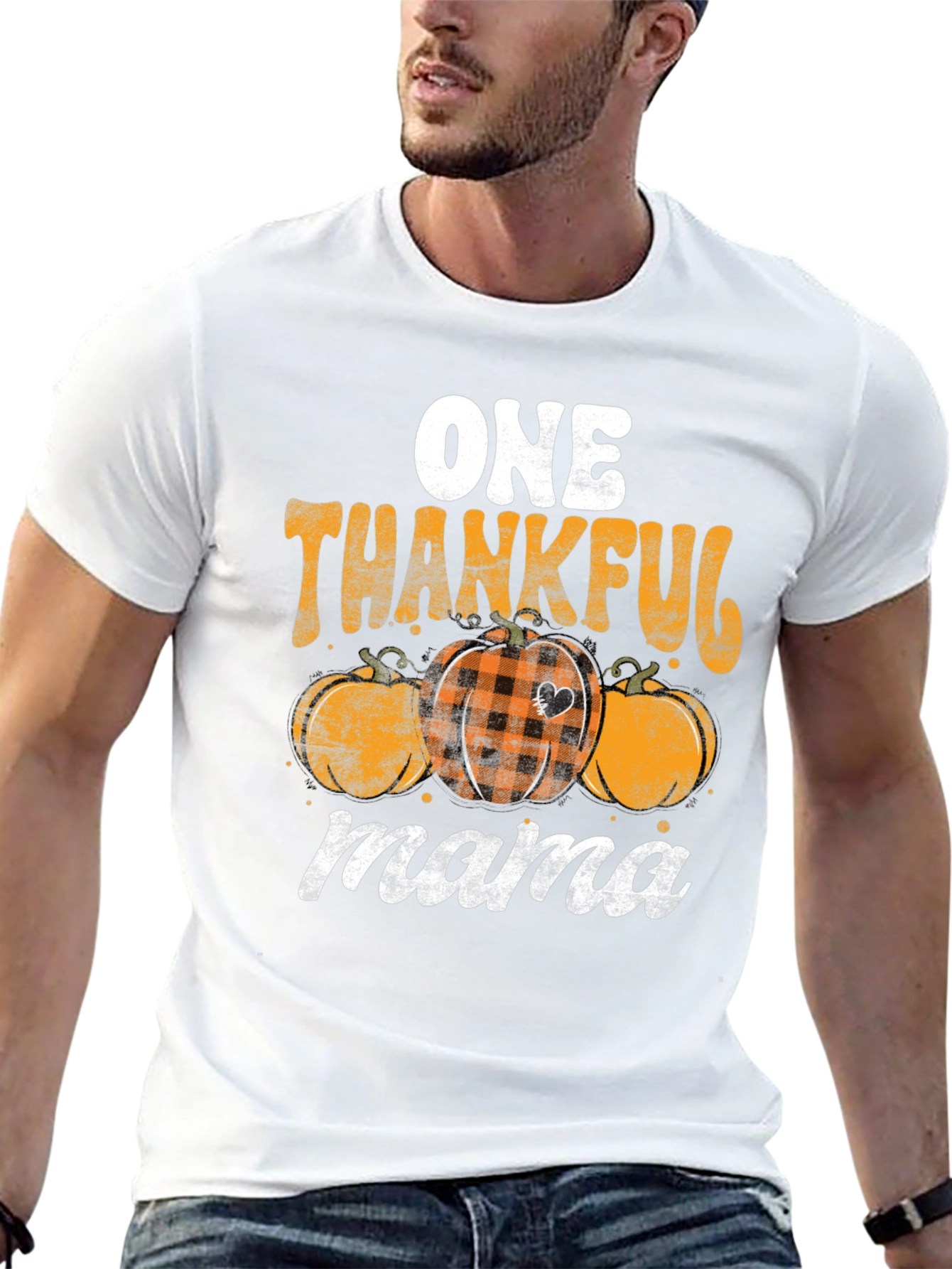 One Thankful Mama Thanksgiving T-Shirt