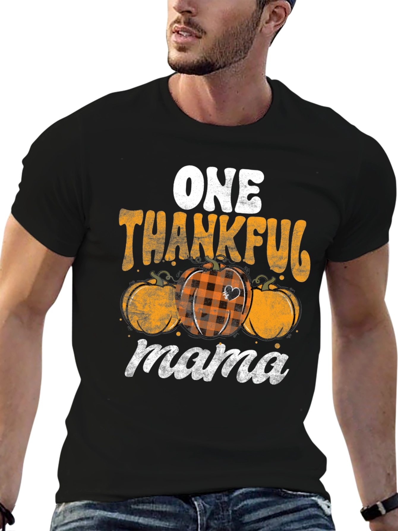 One Thankful Mama Thanksgiving T-Shirt