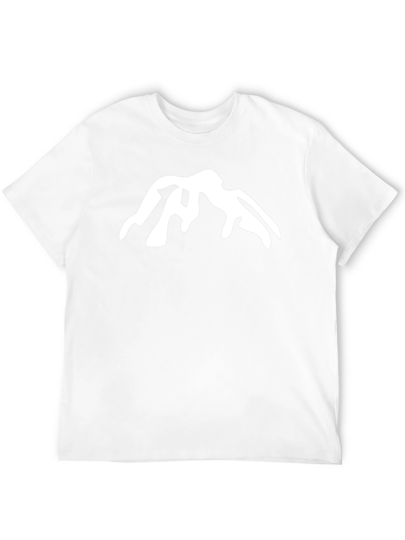 Mountain Peak Graphic Tee - Black Cotton Casual Shirt