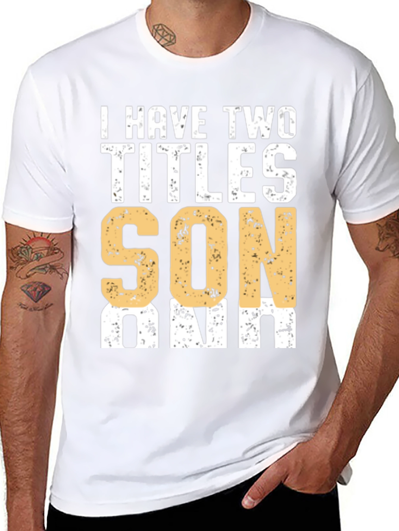 I Have Two Titles Son & Dad Graphic T-Shirt