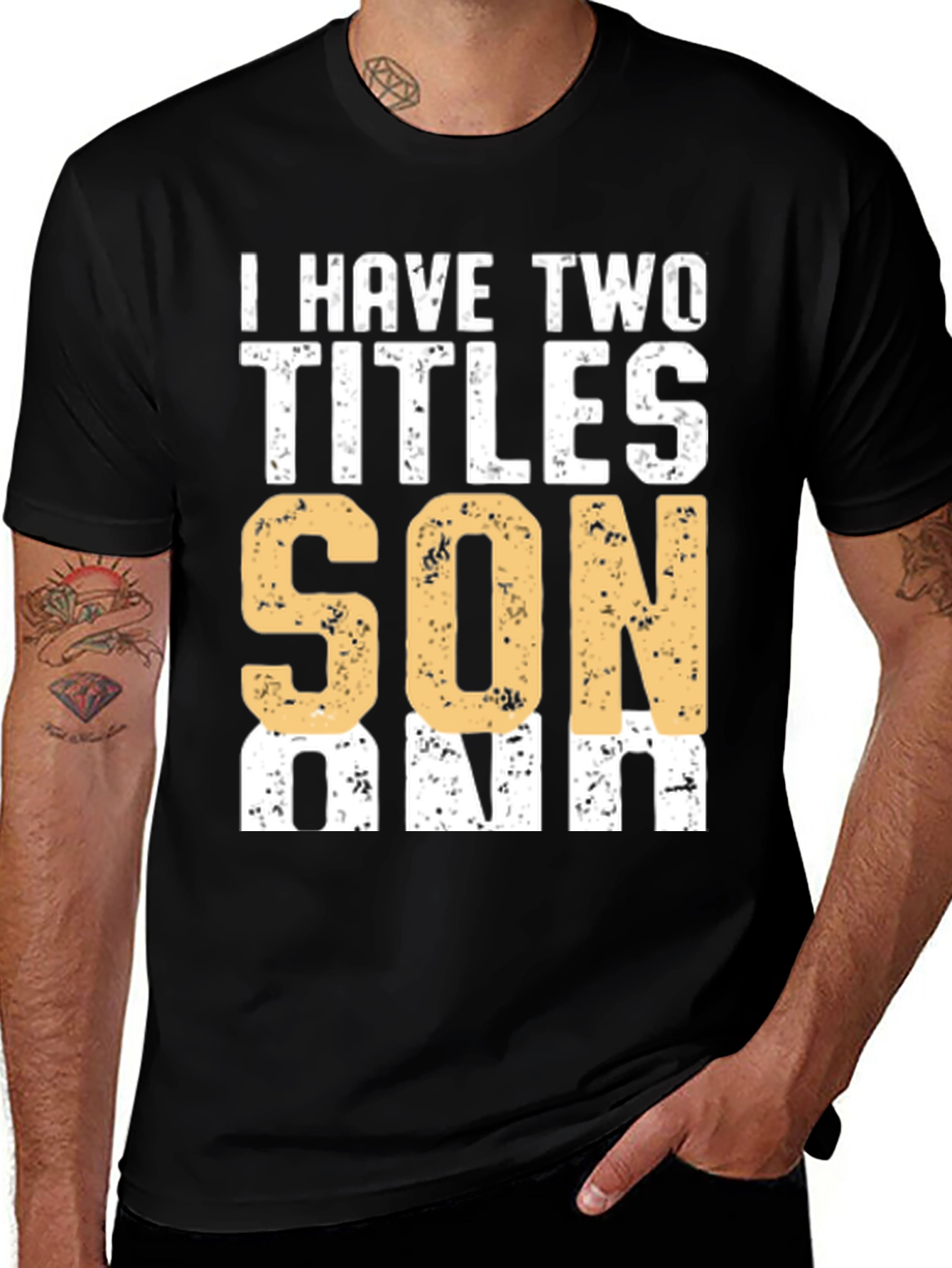 I Have Two Titles Son & Dad Graphic T-Shirt