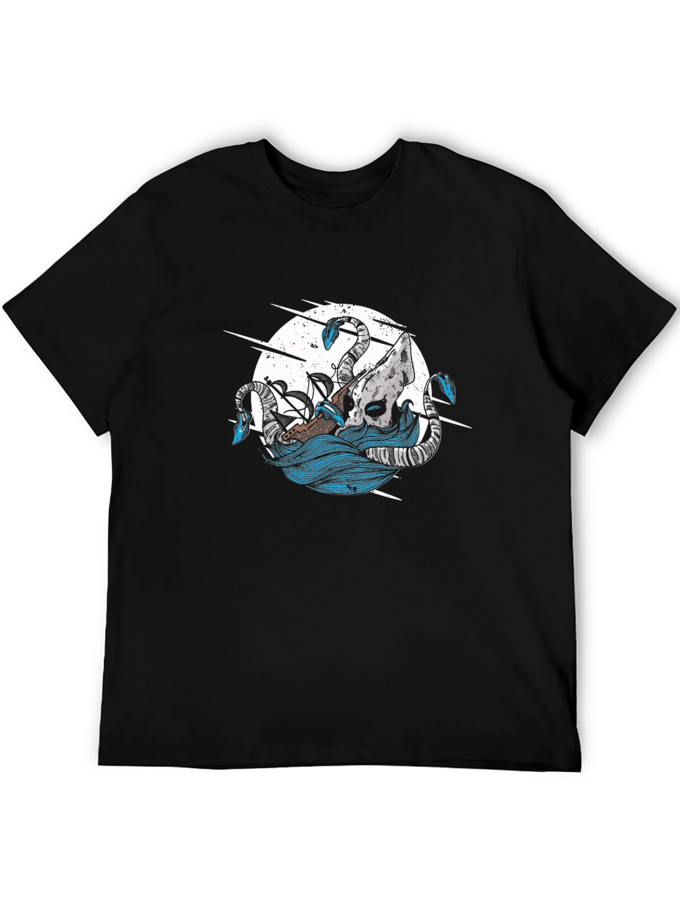 Kraken Attack Graphic Tee - Nautical Style