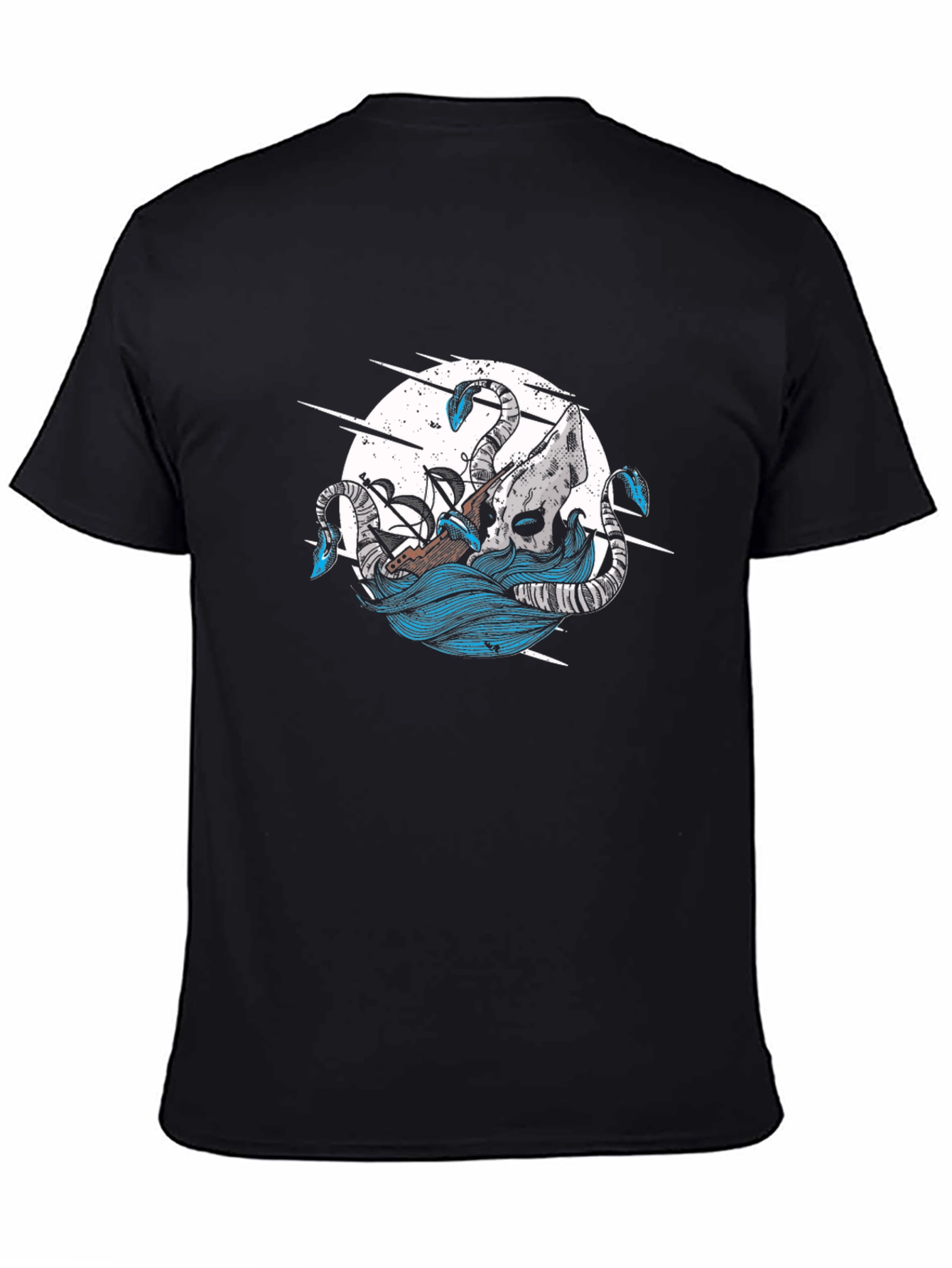 Kraken Attack Graphic Tee - Nautical Style