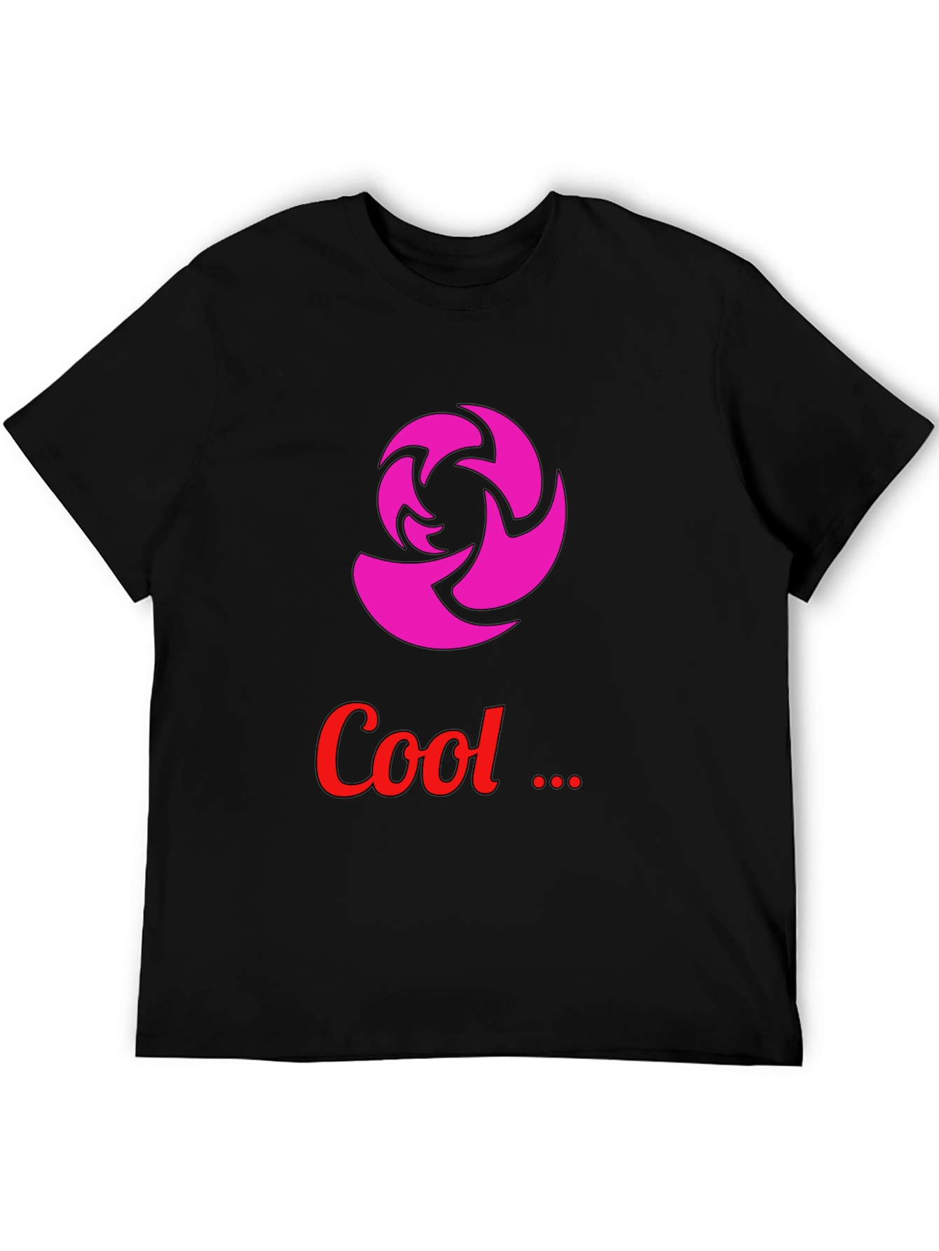 Cool Graphic Tee - Modern Design Black T-Shirt