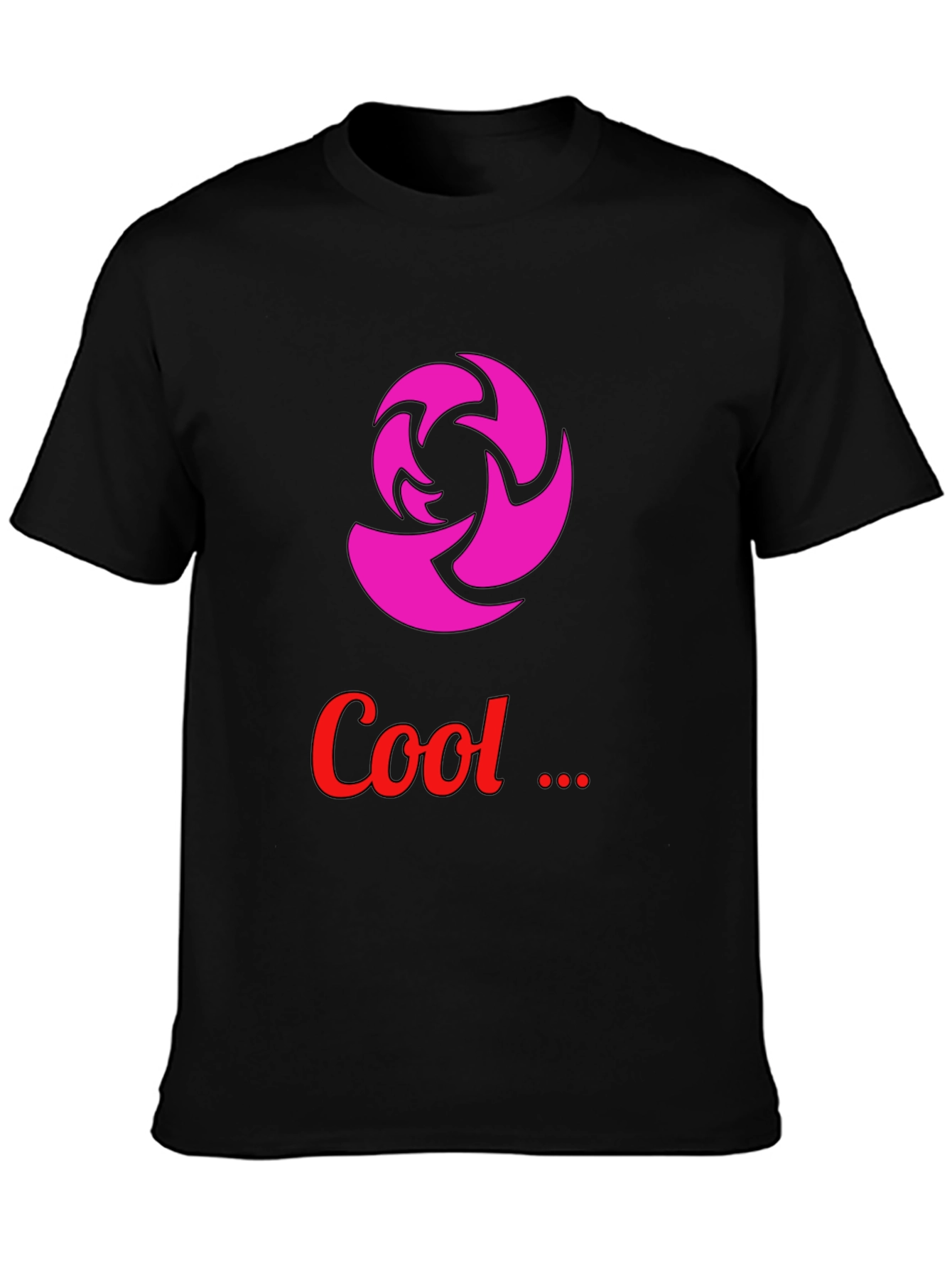 Cool Graphic Tee - Modern Design Black T-Shirt