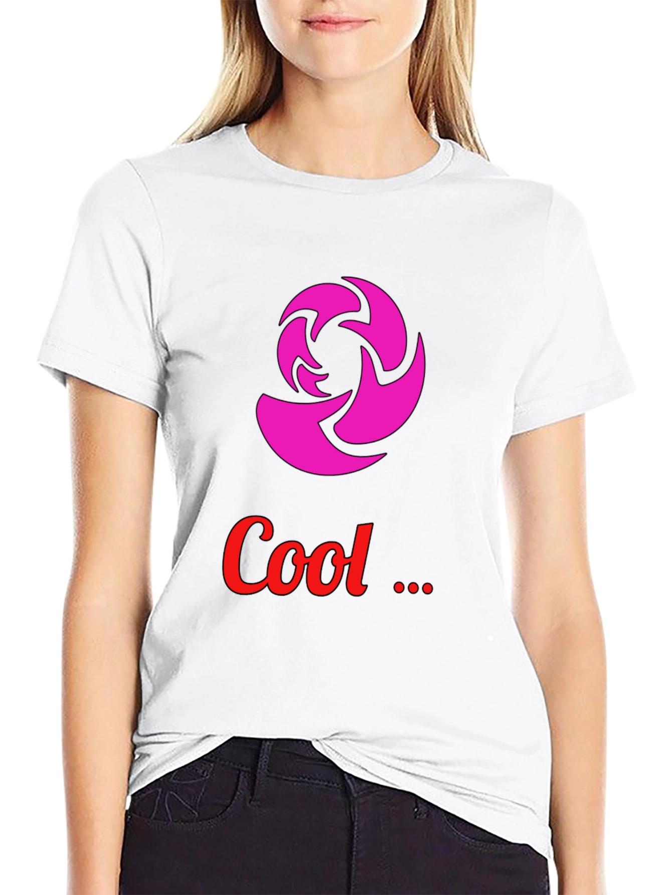 Cool Graphic Tee - Modern Design Black T-Shirt
