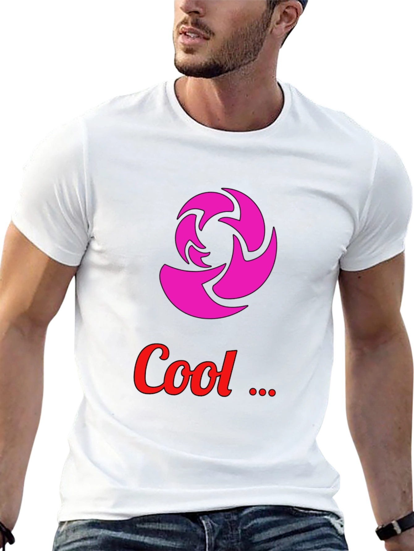 Cool Graphic Tee - Modern Design Black T-Shirt