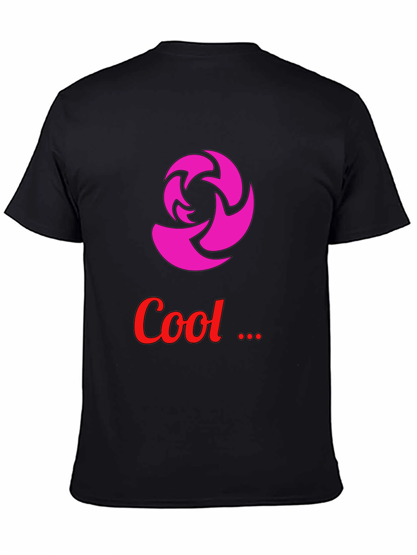 Cool Graphic Tee - Modern Design Black T-Shirt