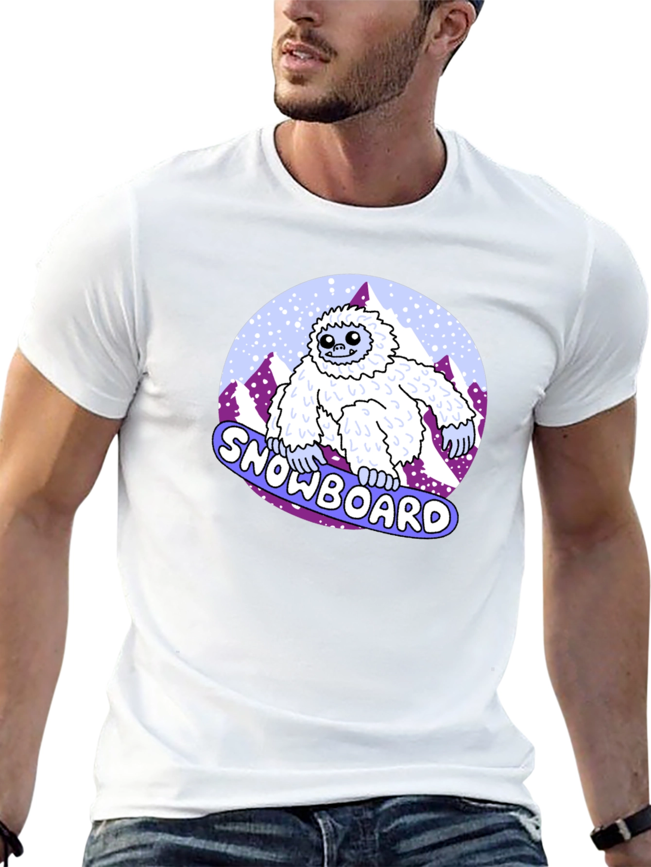 Snowboard Yeti T-Shirt - Funny Winter Sport Tee