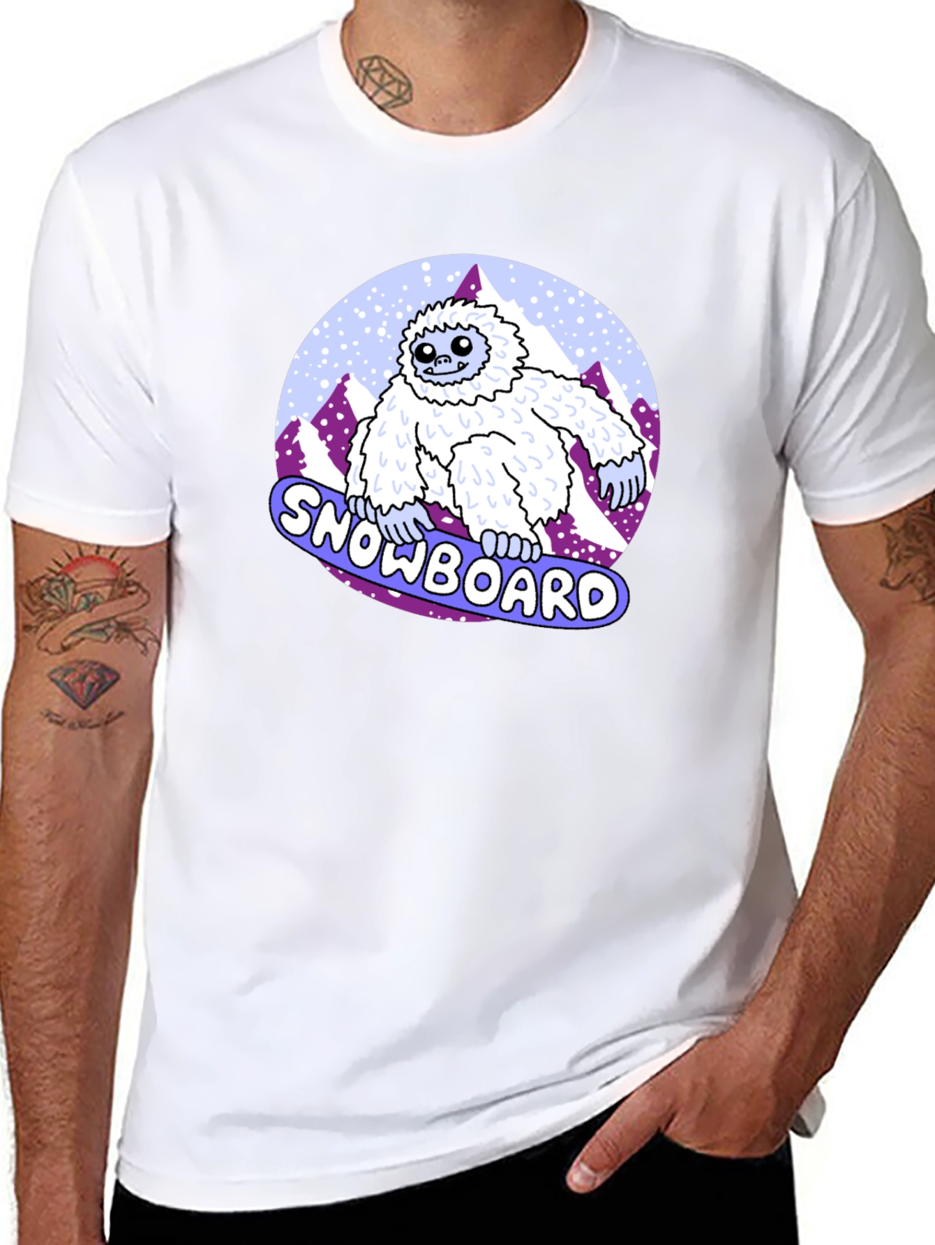 Snowboard Yeti T-Shirt - Funny Winter Sport Tee