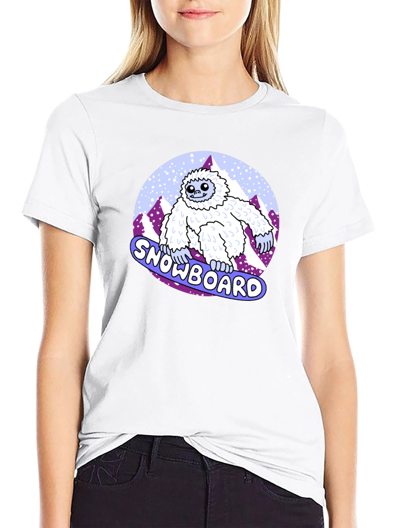 Snowboard Yeti T-Shirt - Funny Winter Sport Tee