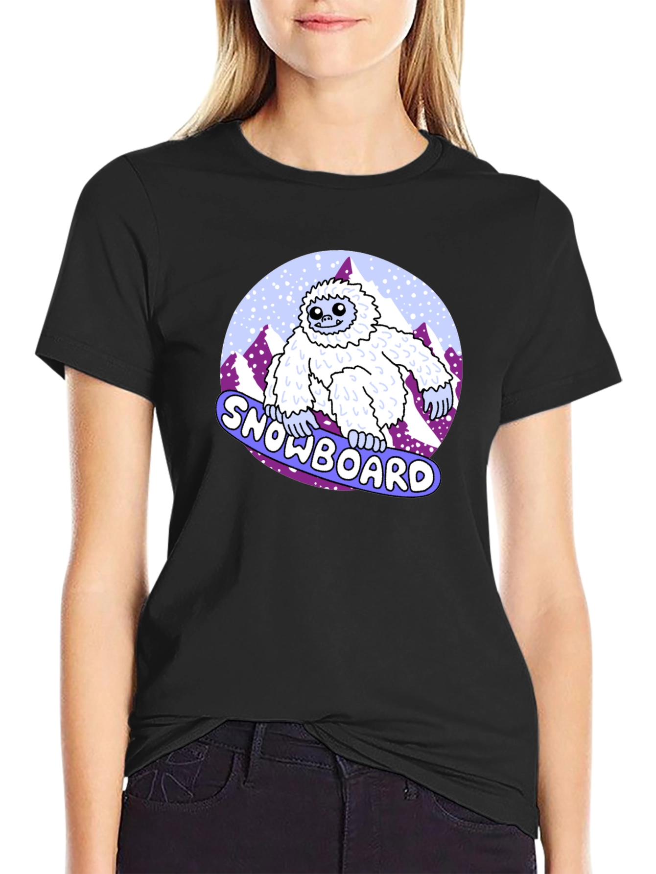 Snowboard Yeti T-Shirt - Funny Winter Sport Tee