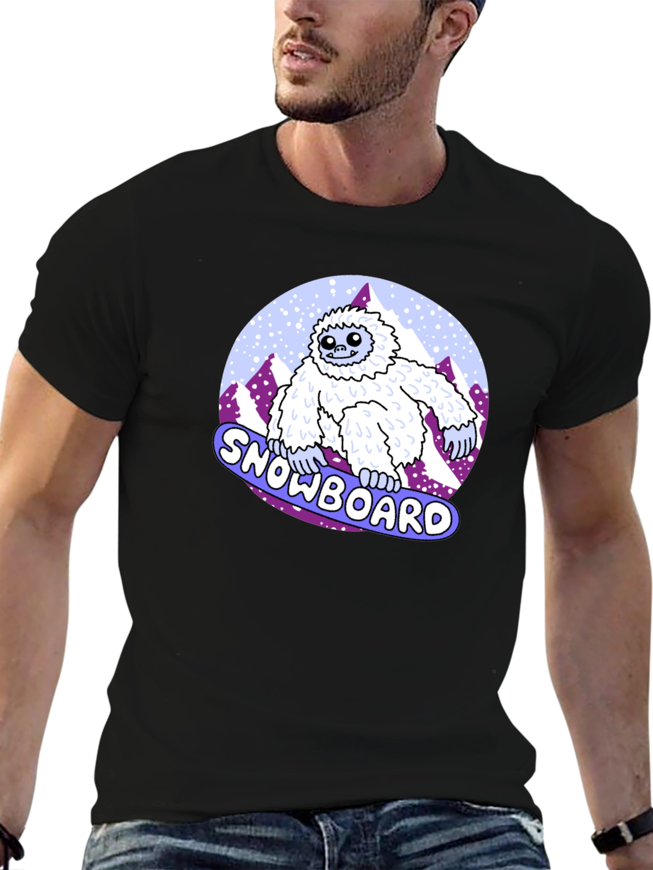 Snowboard Yeti T-Shirt - Funny Winter Sport Tee