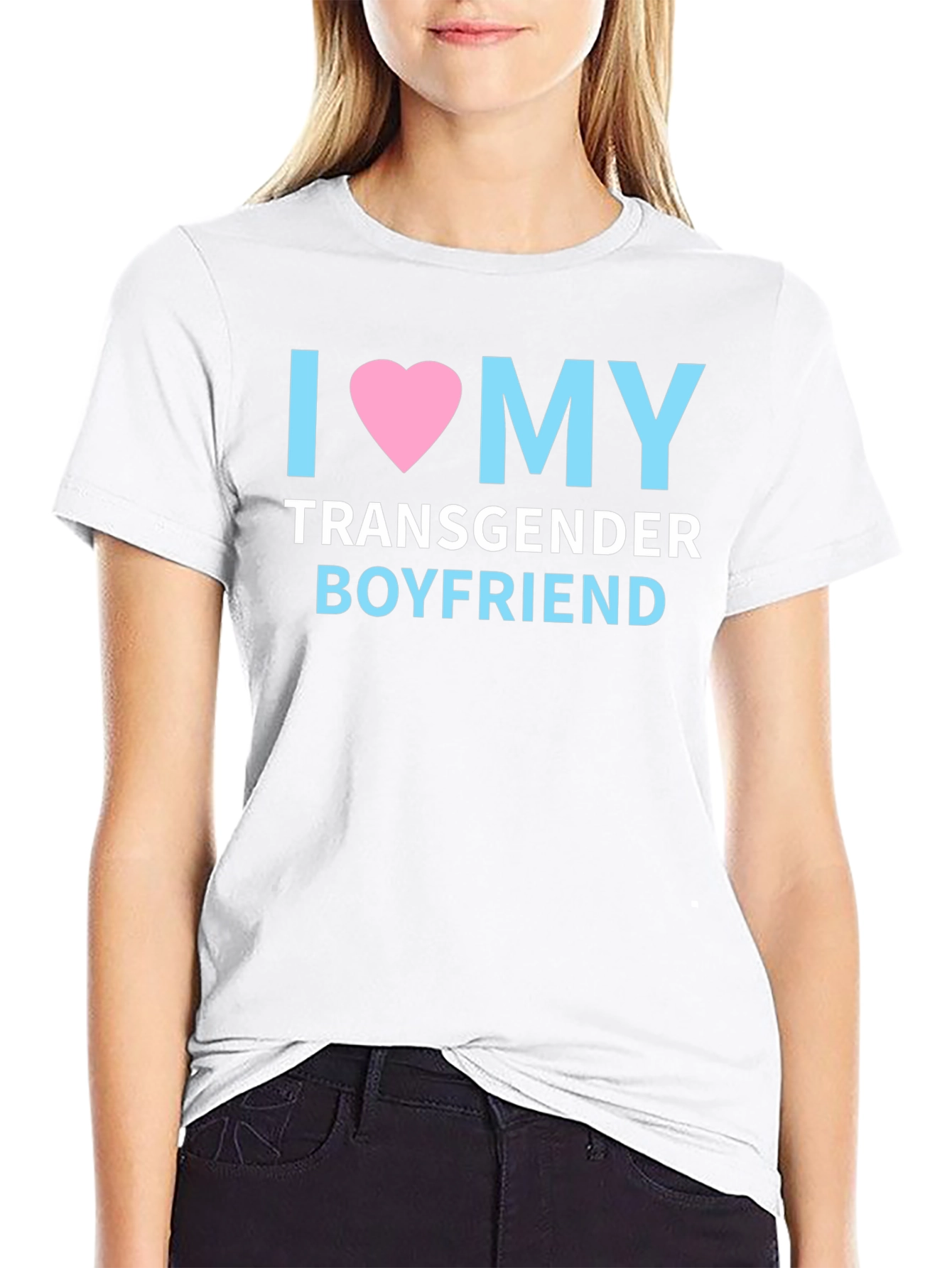 I Love My Transgender Boyfriend Pride T-Shirt