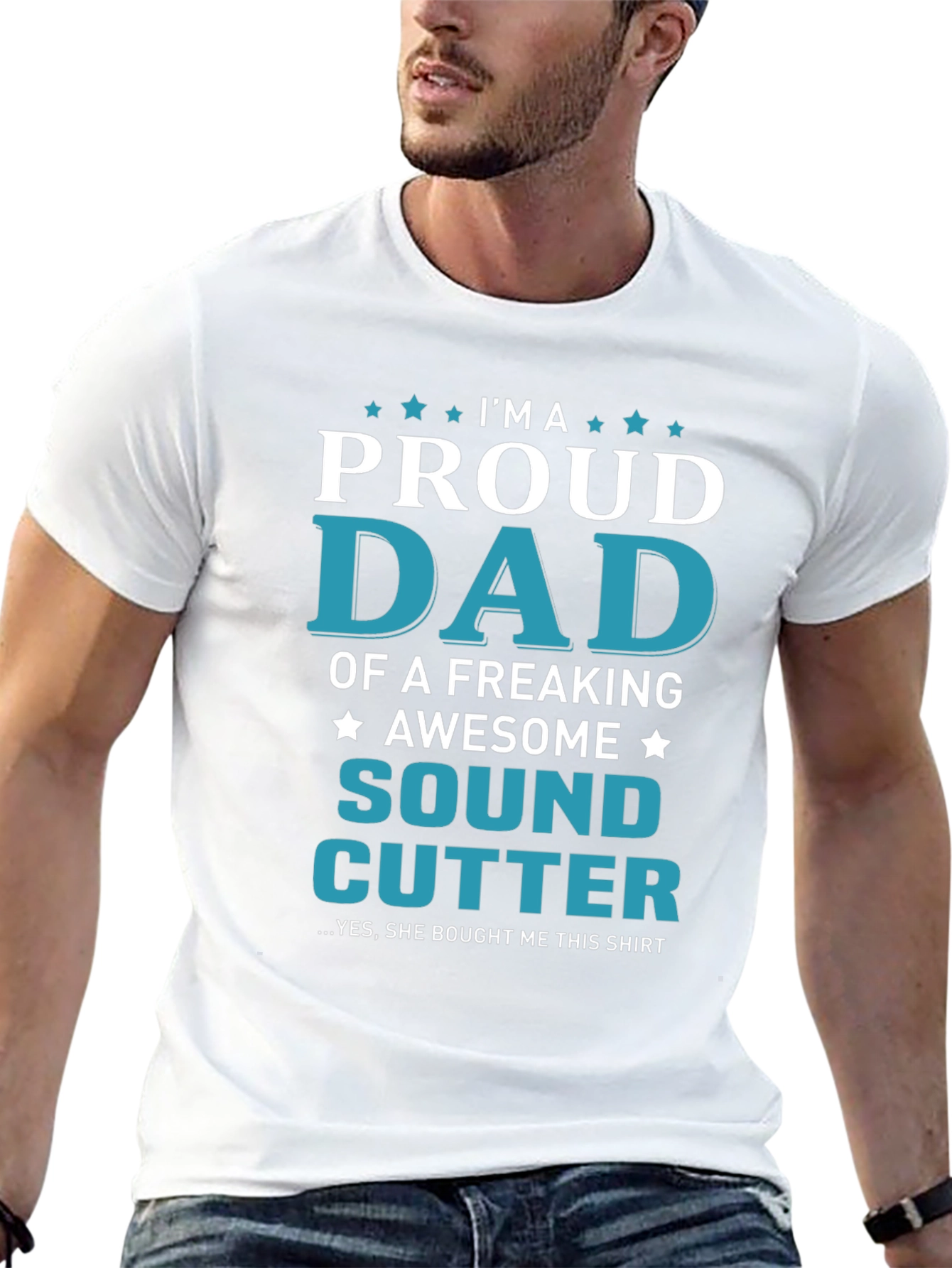 Proud Dad Sound Cutter Graphic Tee