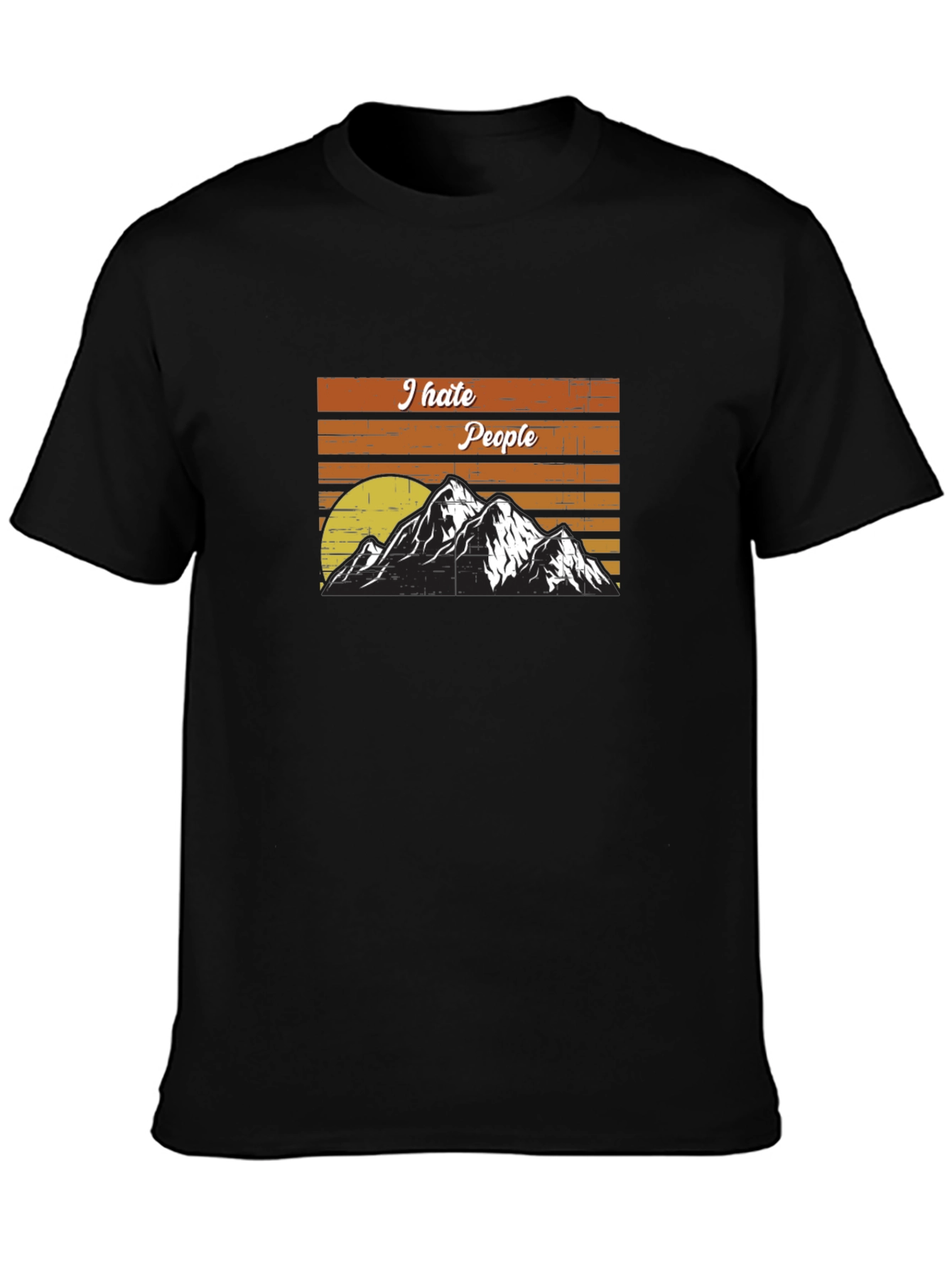 I Hate People Mountain T-Shirt - Adventure Tee