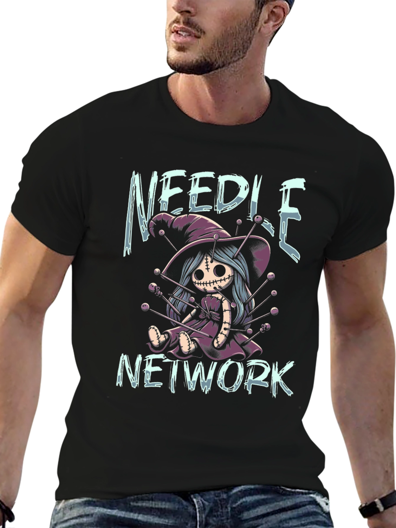 Needle Network Voodoo Doll T-Shirt