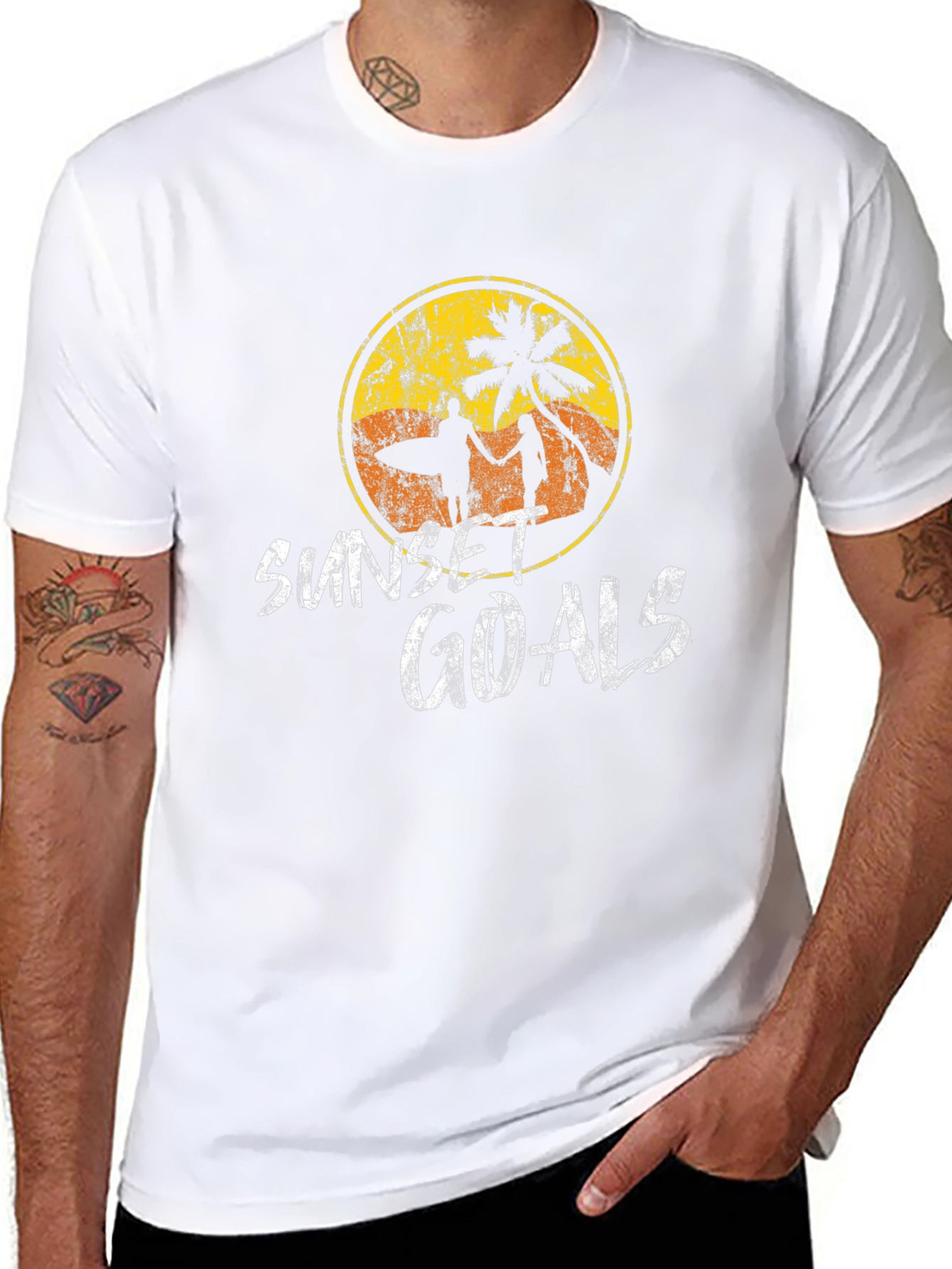 Sunset Goals Graphic Tee - Beach Vibes