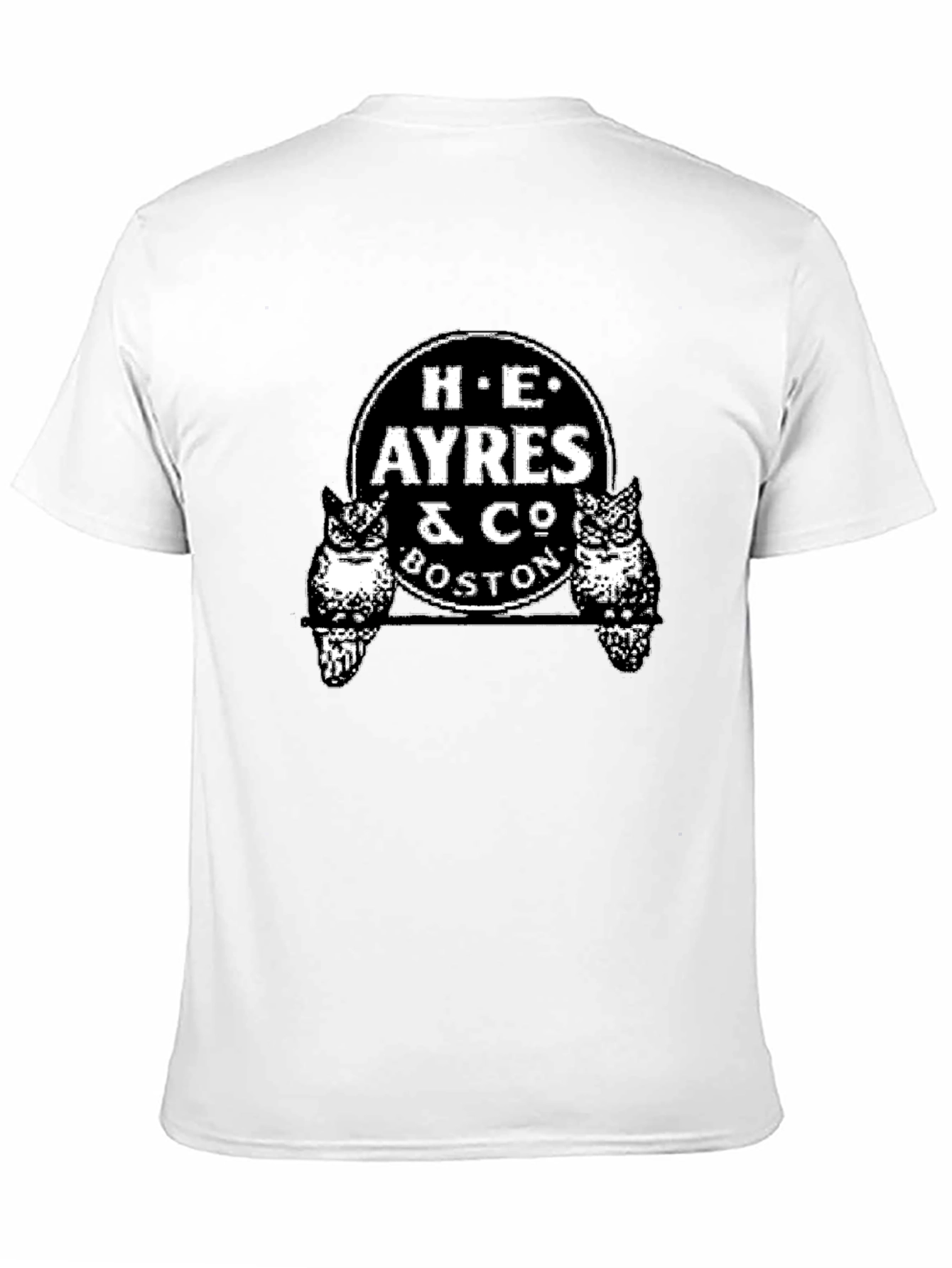 H.E. Ayres & Co. Boston Owl Graphic Black T-Shirt