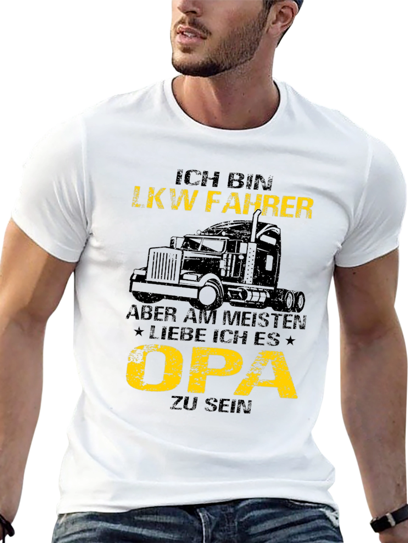 Ich Bin LKW Fahrer Opa T-Shirt
