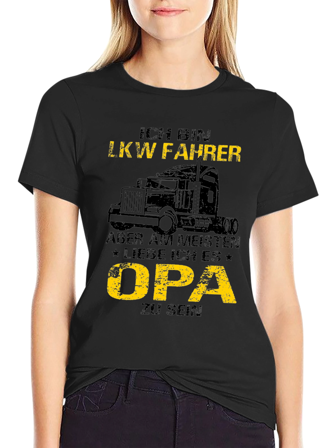 Ich Bin LKW Fahrer Opa T-Shirt