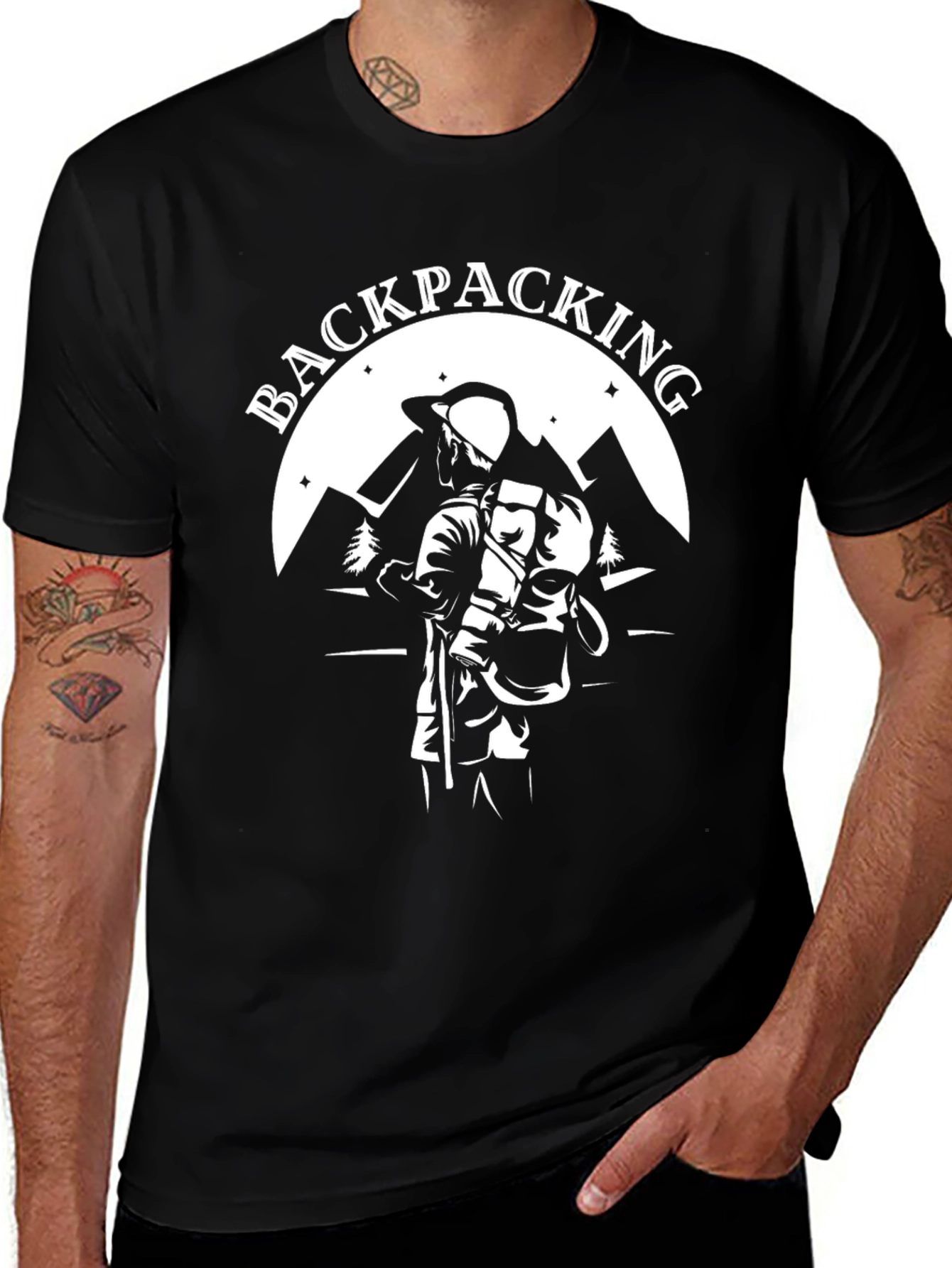 Backpacking Graphic T-Shirt - Outdoor Adventure Tee