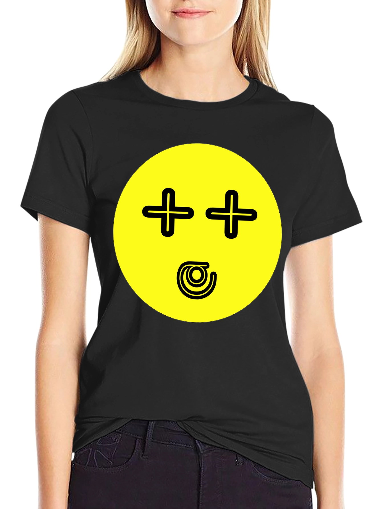 Humorous Emoji Graphic T-Shirt