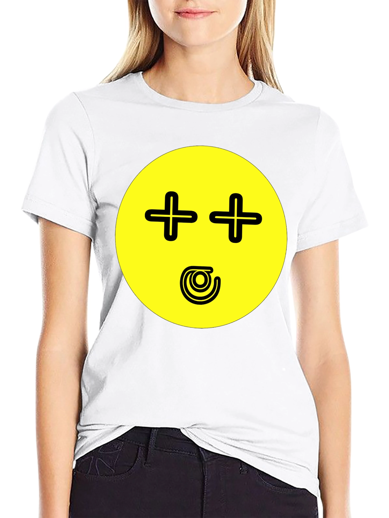 Humorous Emoji Graphic T-Shirt