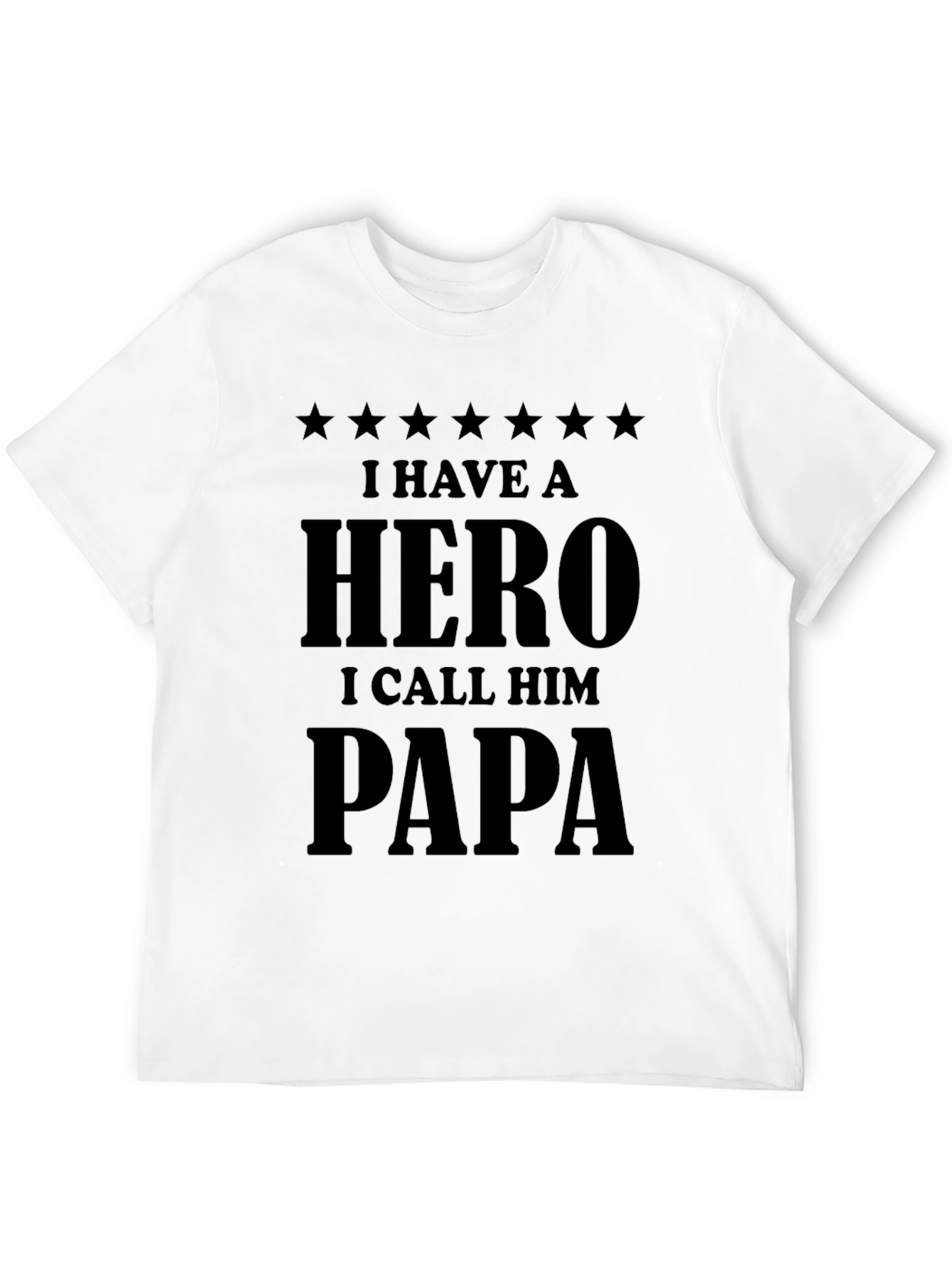 Hero Papa Black T-Shirt - Fathers Day Gift