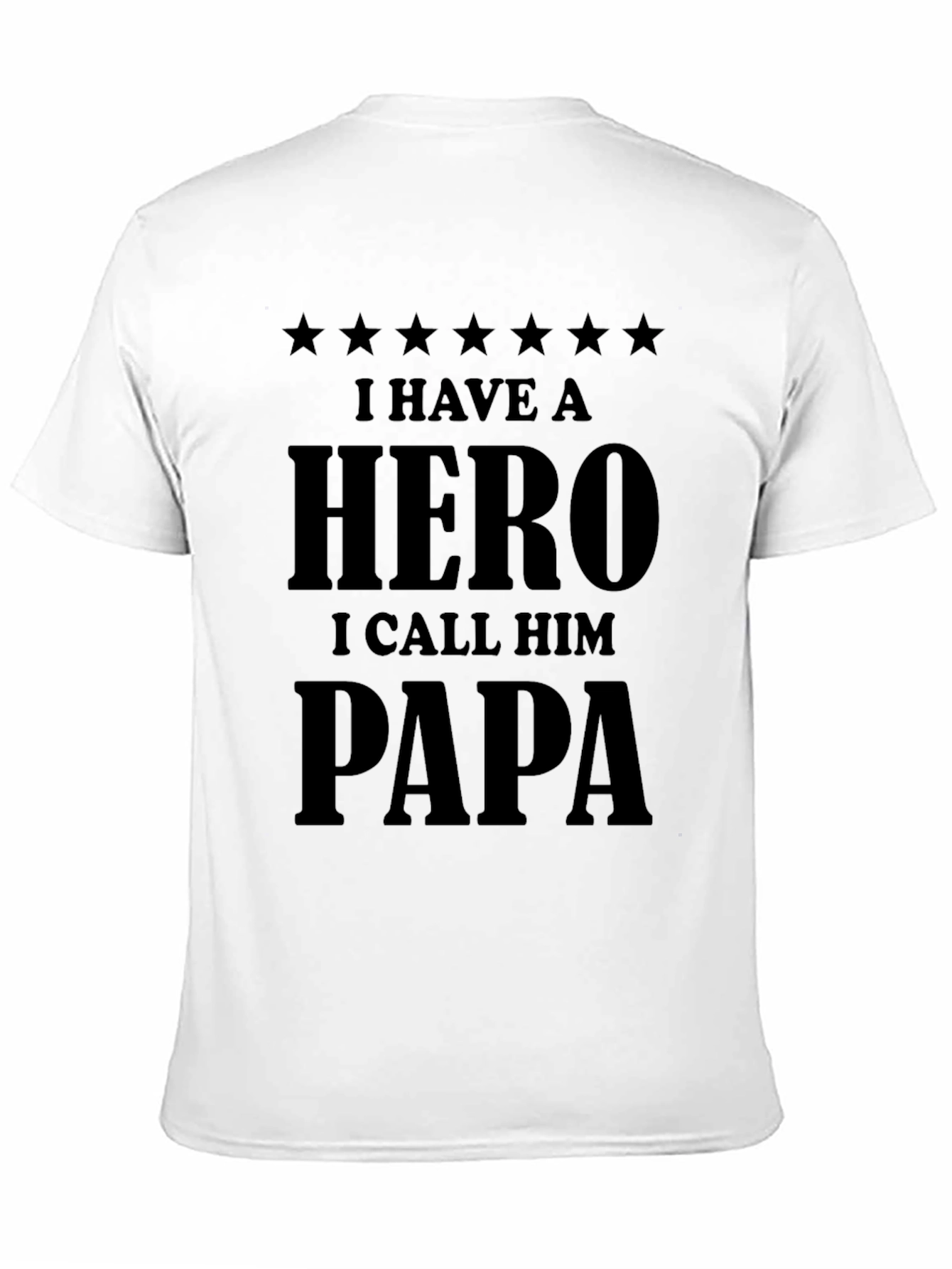 Hero Papa Black T-Shirt - Fathers Day Gift