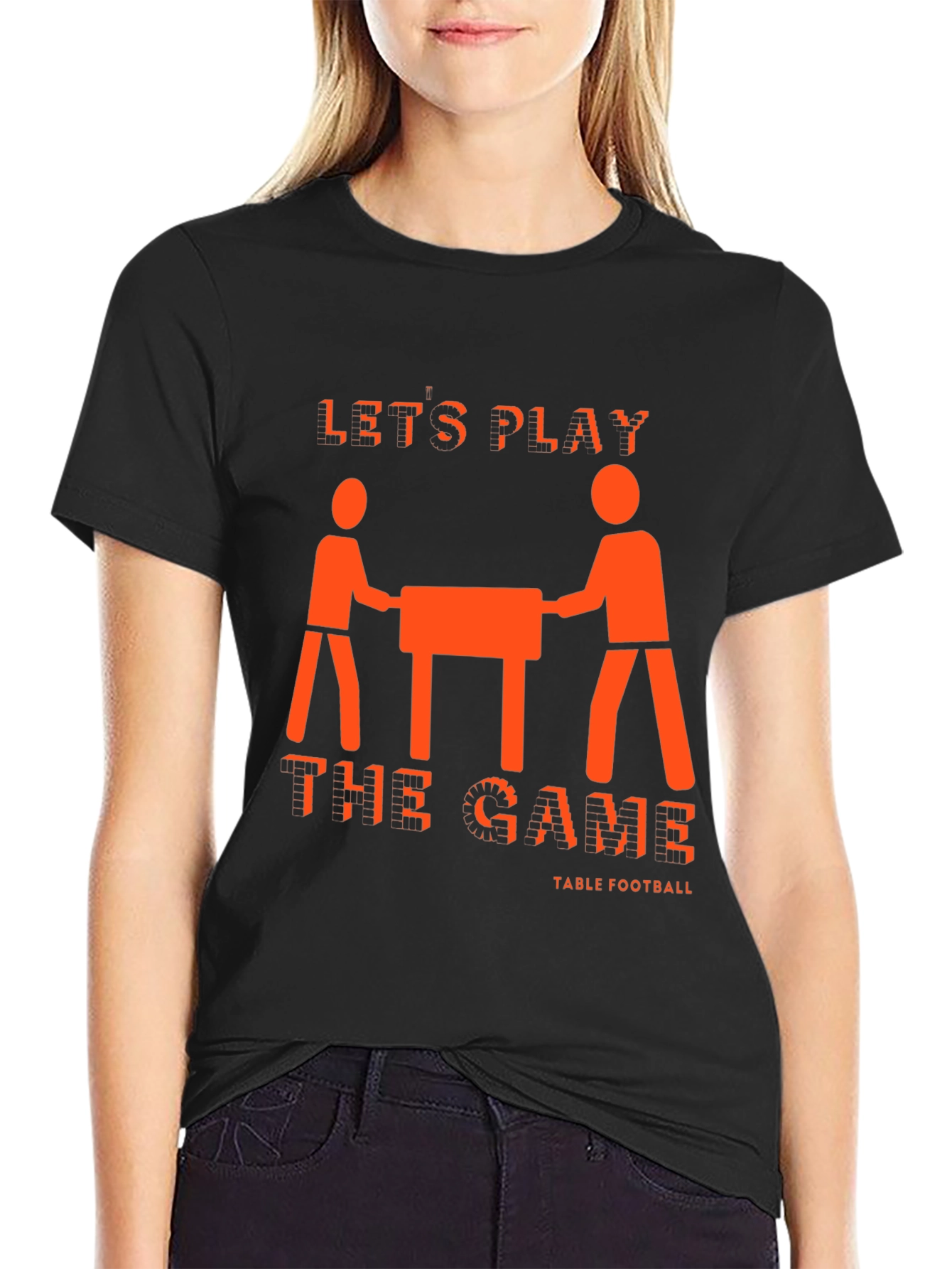 Lets Play Table Football Graphic Tee